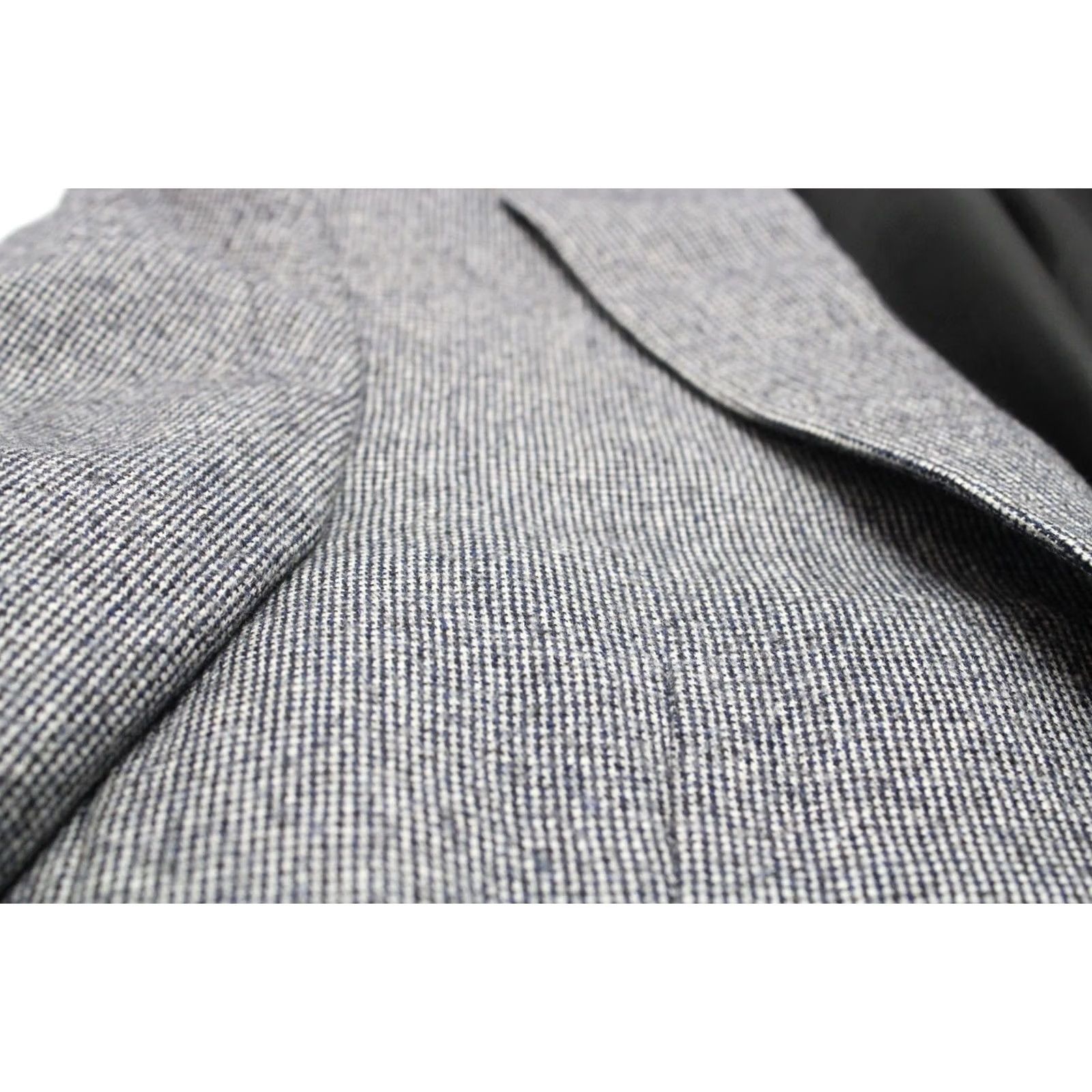 Suitsupply Suitsupply Blazer Men Single Breasted EU 46 Lined Button Blue Patterned Notch Lapel Regular Wool Jacket Mens Size 46R - 7 Thumbnail