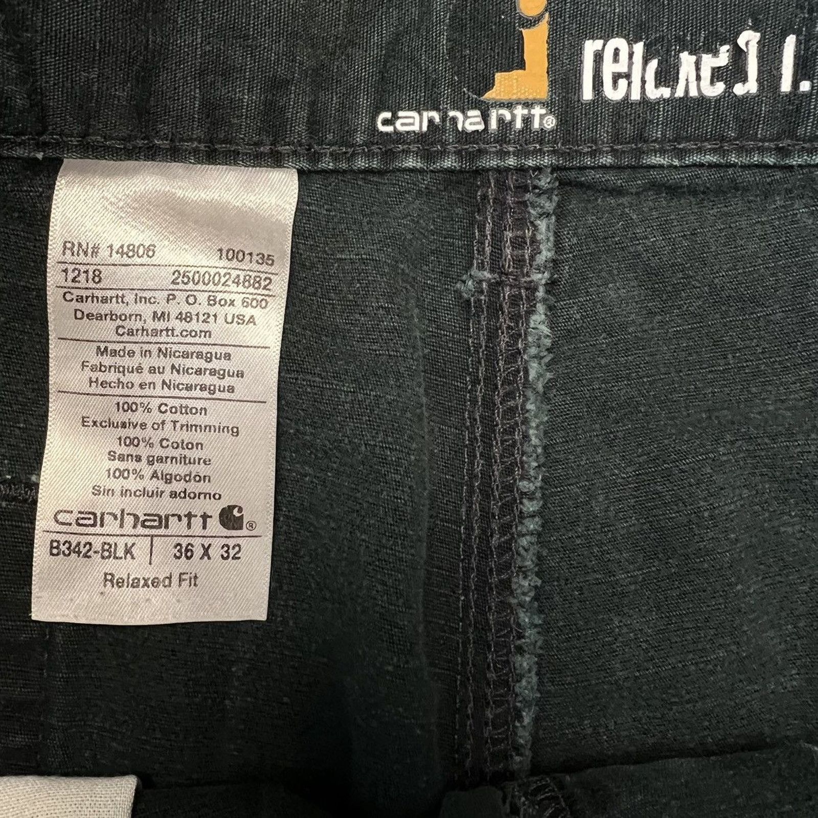 Carhartt × Vintage Carhartt Pants 36x32 Double Knee Relaxed Fit Carpenter Baggy Size US 36 / EU 52 - 8 Thumbnail