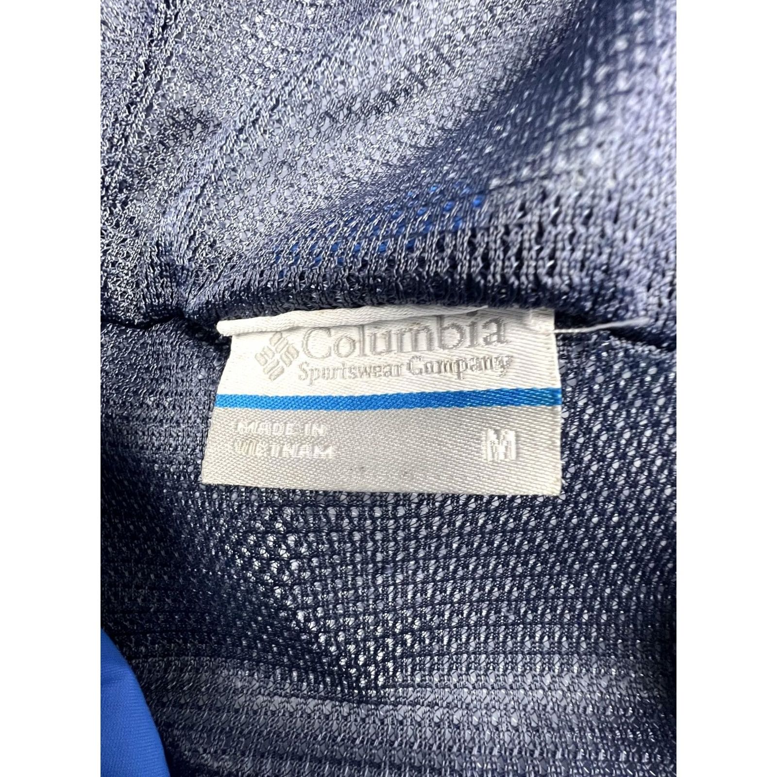 Vintage Columbia Jacket Womens Medium Blue Omni-Tech Hooded Rain Coat Waterproof Outdoor Size M / US 6-8 / IT 42-44 - 3 Thumbnail