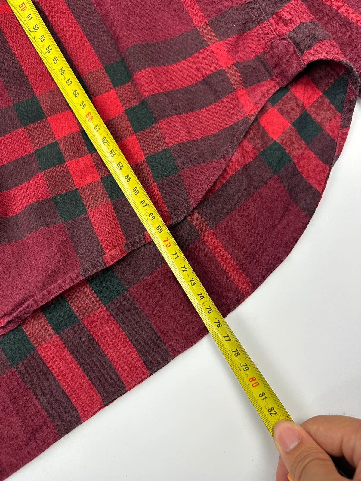 Burberry Burberry 00’s Red & Black Checkered Tartan Longsleeves Shirt Size US L / EU 52-54 / 3 - 10 Thumbnail