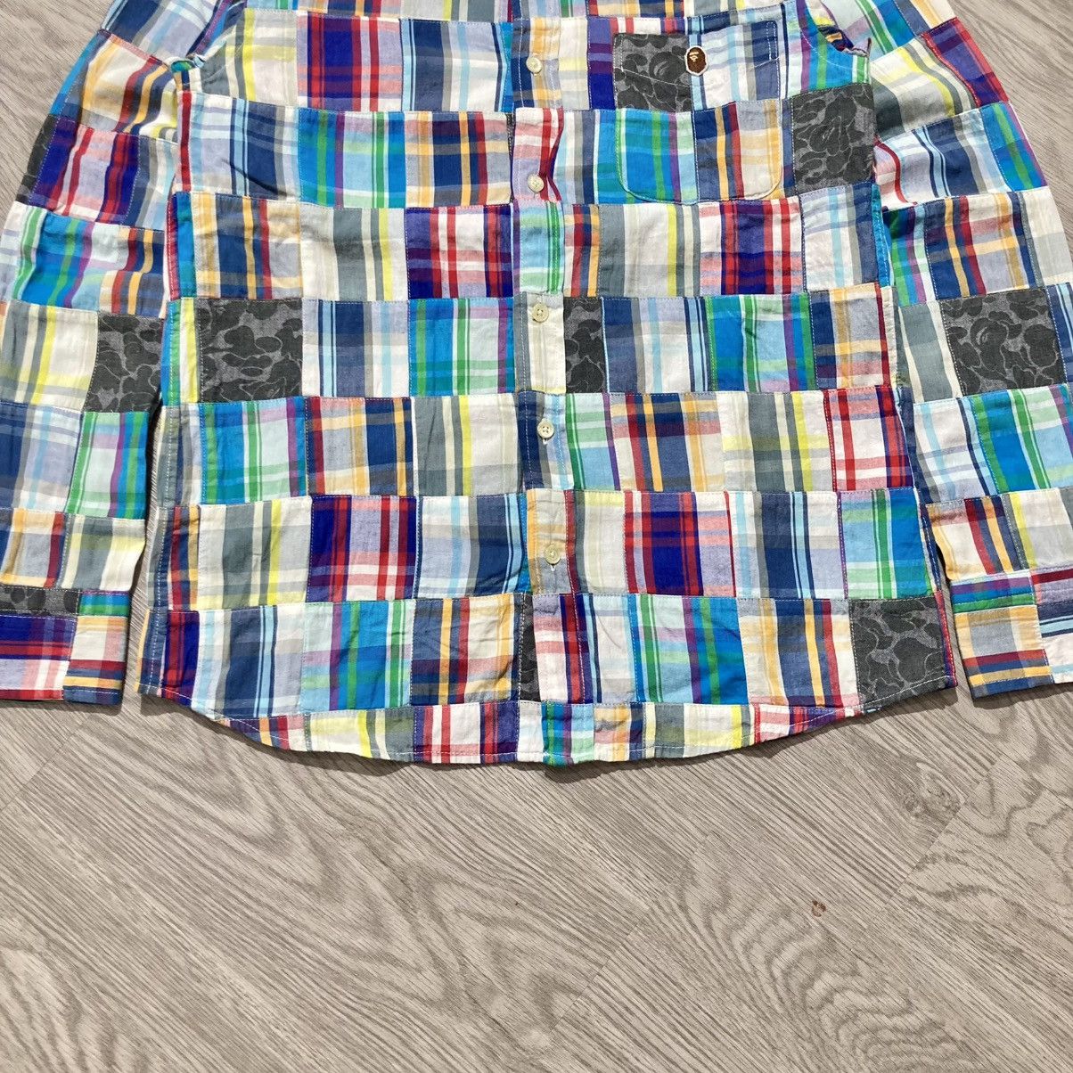 Bape OG Bape A Bathing Ape Camo Patchwork Long Slevee Shirt Size US S / EU 44-46 / 1 - 7 Thumbnail