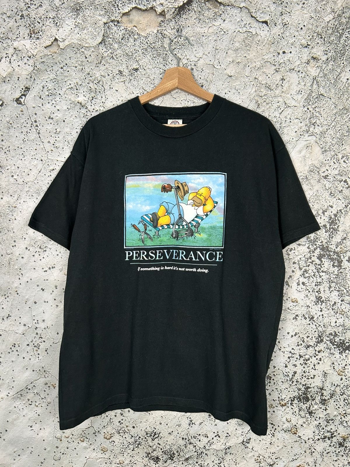 Other Vintage The Simpsons Homer Perseverance Graphic Tee 90s Size US L / EU 52-54 / 3 - 1 Thumbnail
