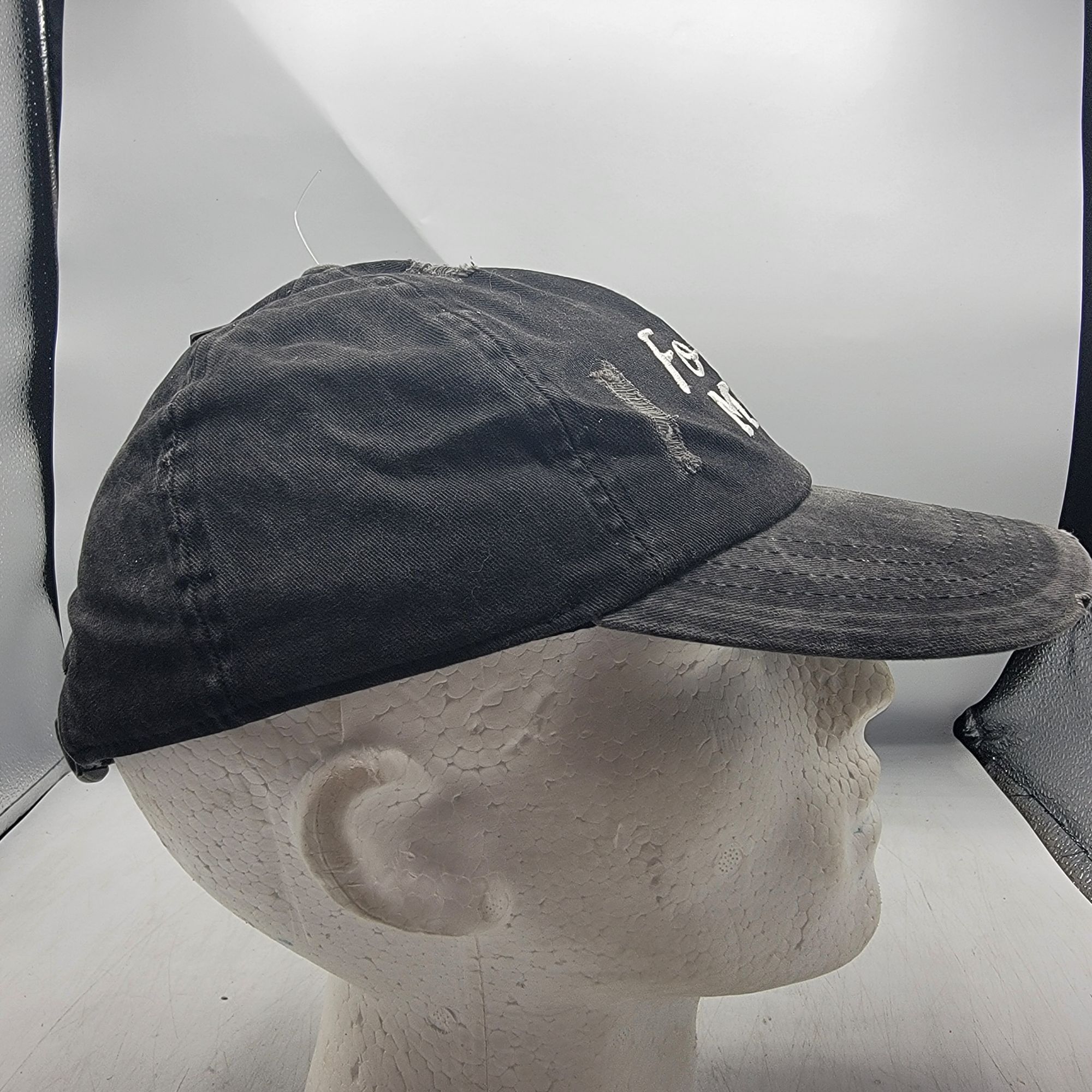Other Football Mom Distressed Hat Cap David & Young Black Cotton A Size ONE SIZE - 4 Thumbnail