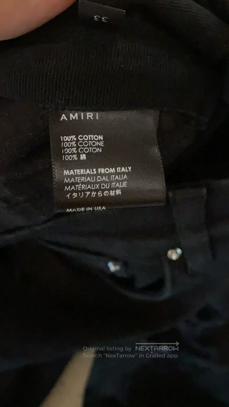 Amiri Amiri Classic High-End Ice Blue Diamond Destroyed Black De Size US 33 - 7 Thumbnail