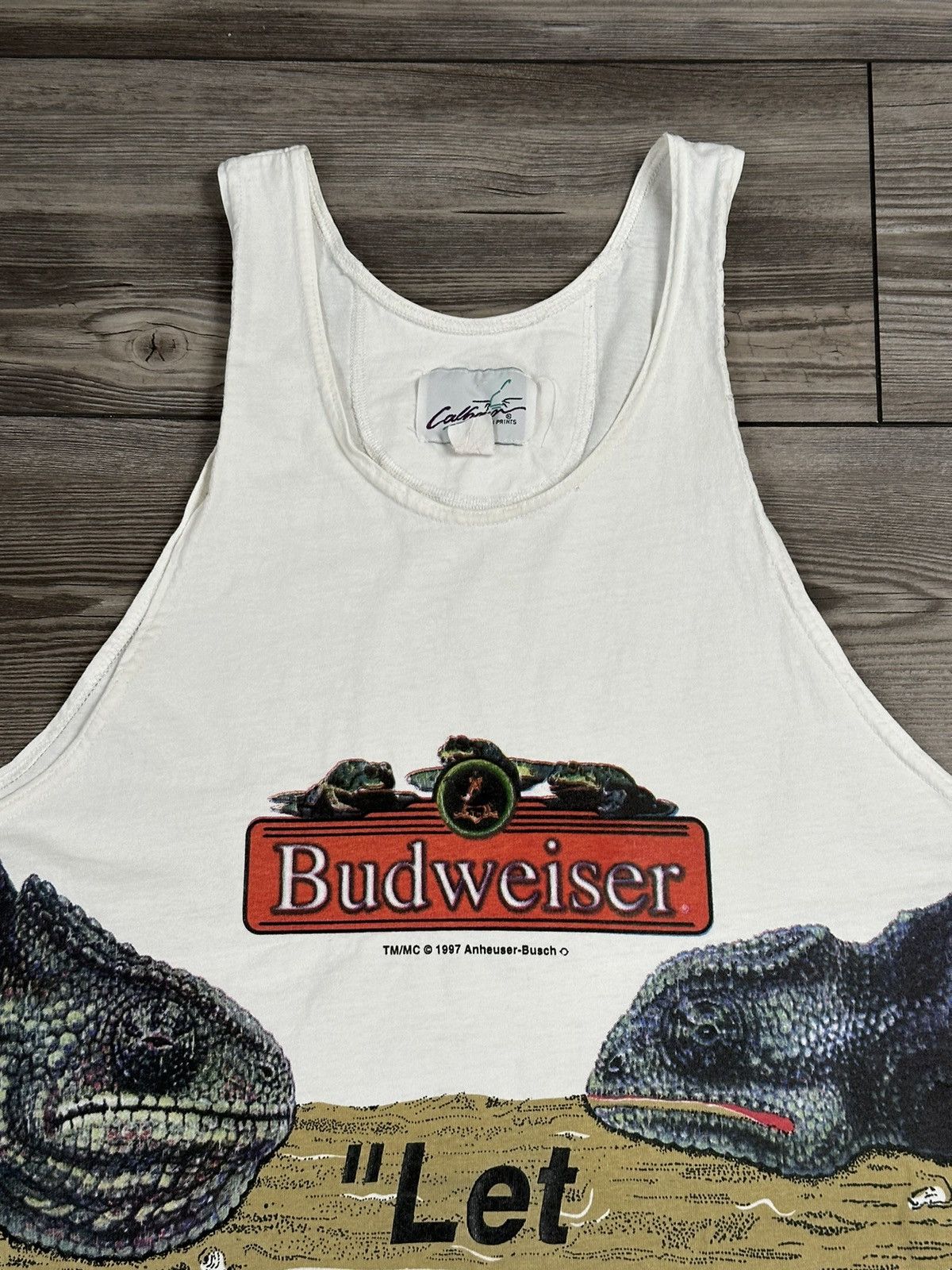 Budweiser × Vintage Vintage Budweiser “Let It Go Louie..” Lizard Tank Top Size US XL / EU 56 / 4 - 2 Thumbnail