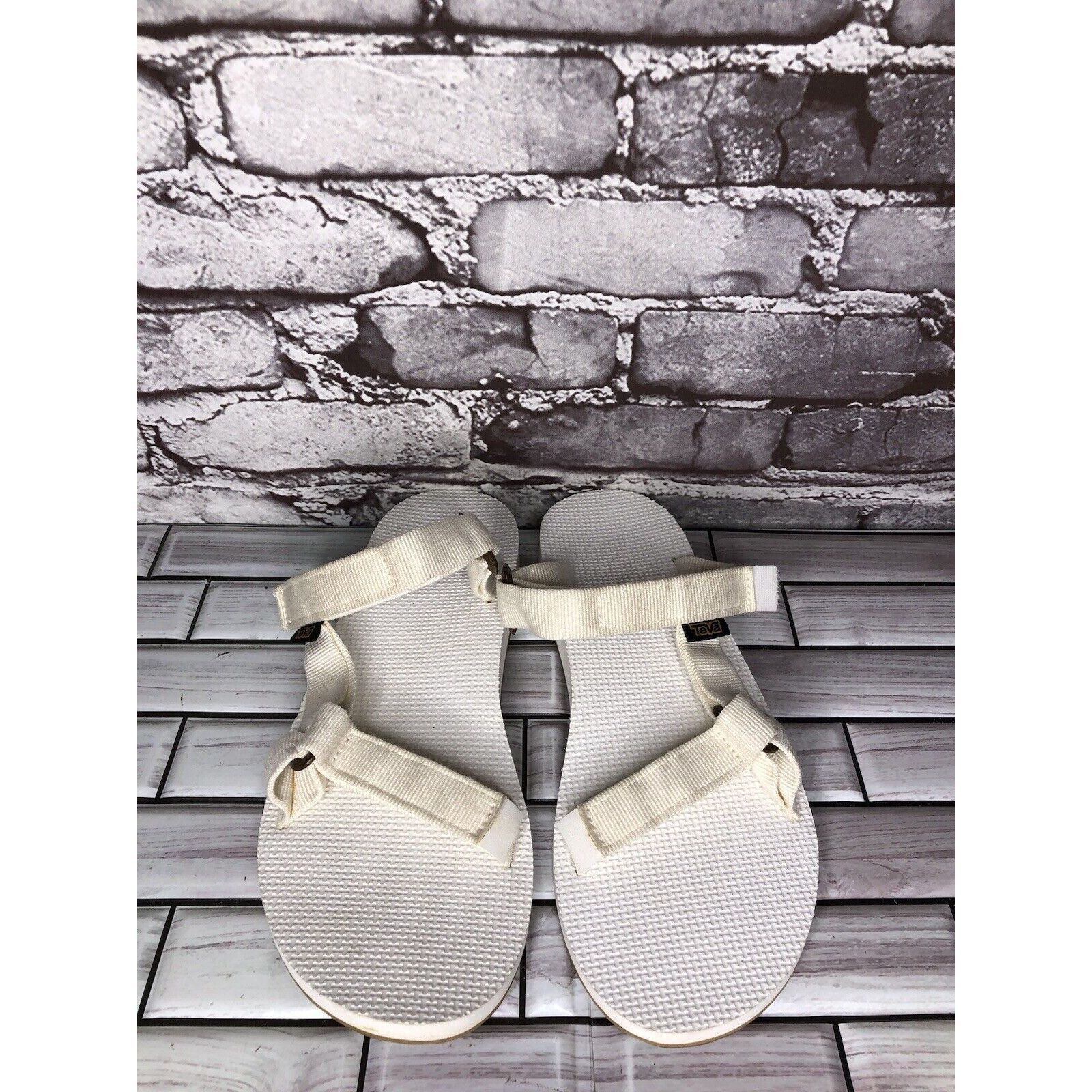 Teva Teva Universal White Textile Foam Slide Sandals Women Sz 10 Size US 10 / IT 40 - 10 Thumbnail