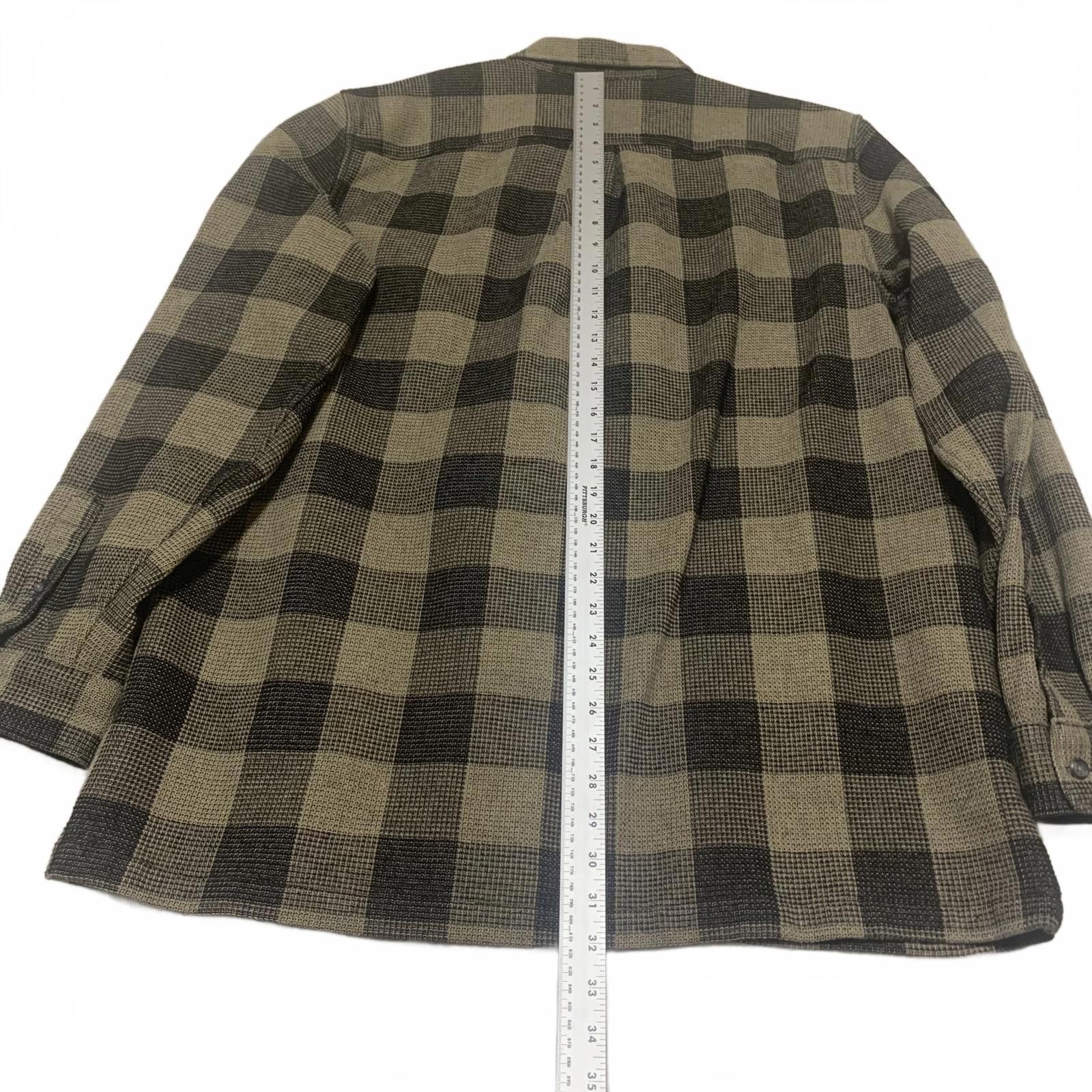 Gap GAP Men's XL Tall Olive Black Buffalo Plaid Shirt Size US XL / EU 56 / 4 - 10 Thumbnail