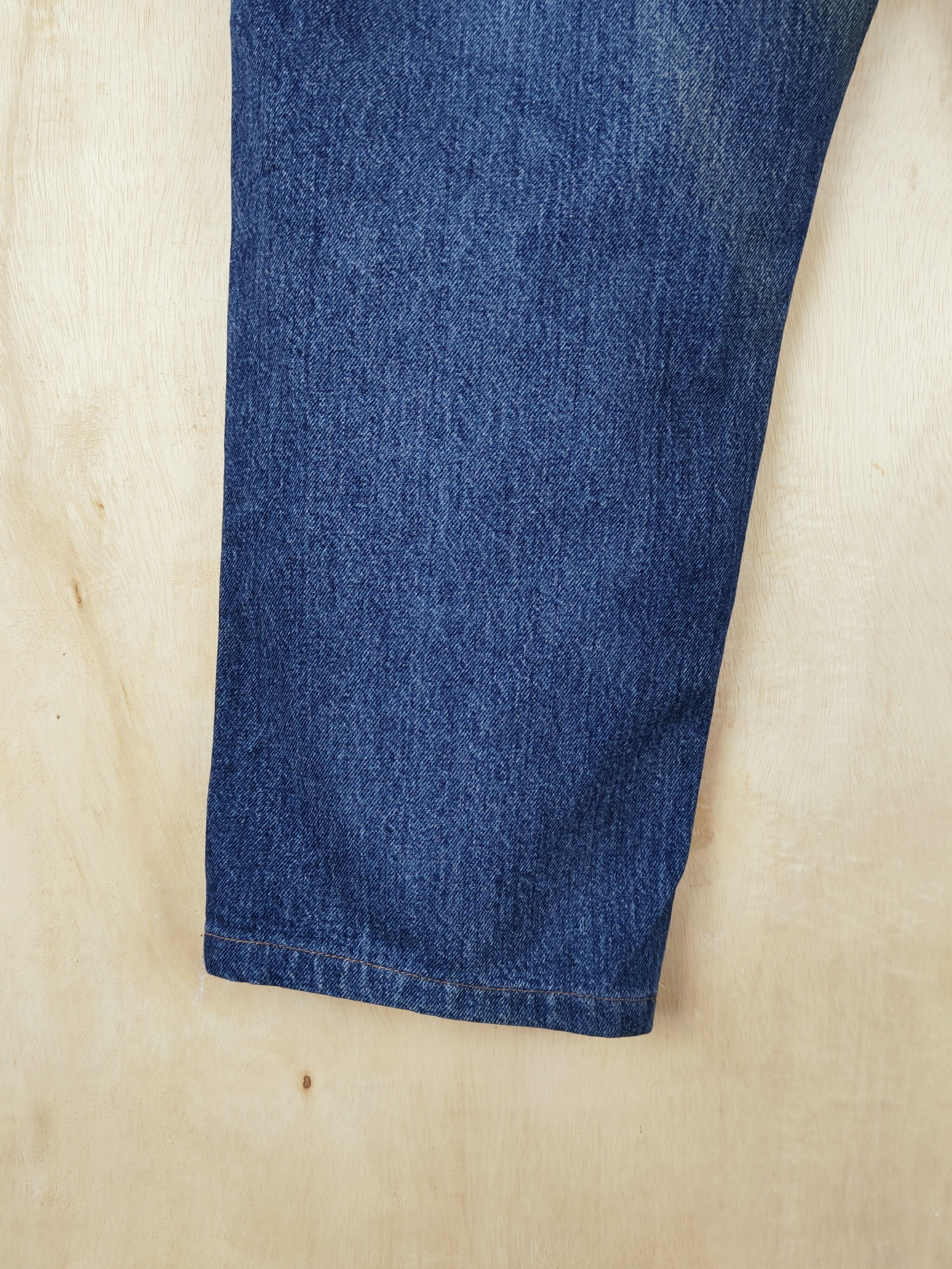Japanese Brand Uniqlo Japanese Fabric by Kaihara Blue Ripped Jeans #S2655 Size US 31 - 10 Thumbnail