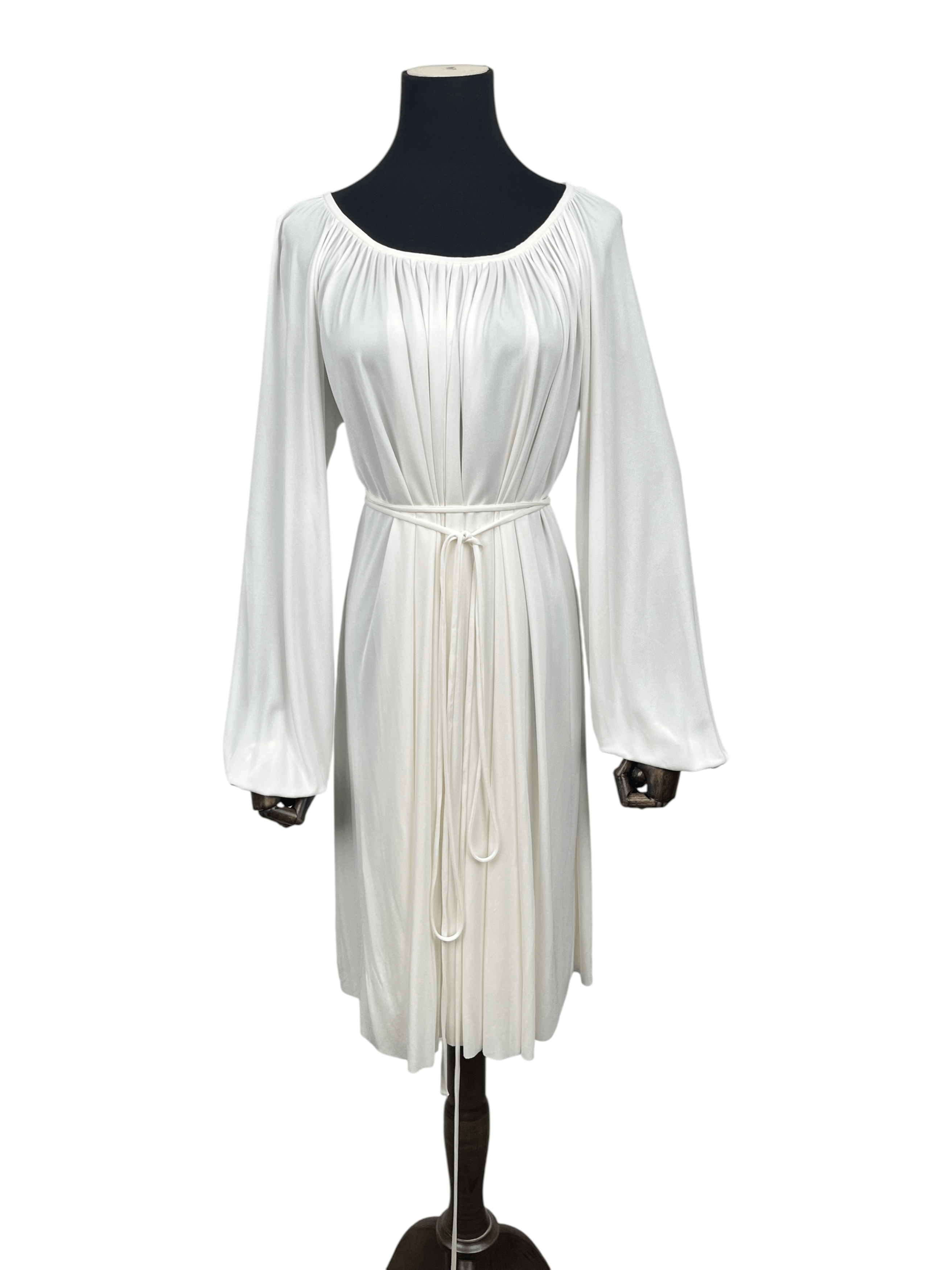 Dior Christian Dior Off White Long Sleeve Dress Size XXS / US 00 / IT 34 - 1 Thumbnail