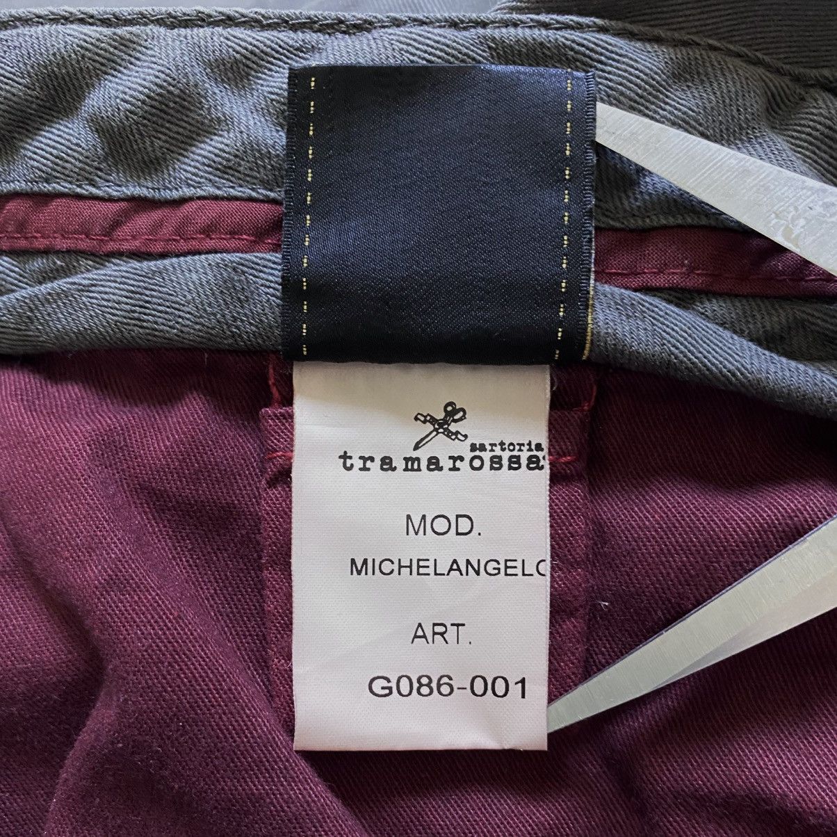 Other Sartoria Tramarossa Michelangelo Gray Casual Pants Trousers Size US 31 - 14 Thumbnail