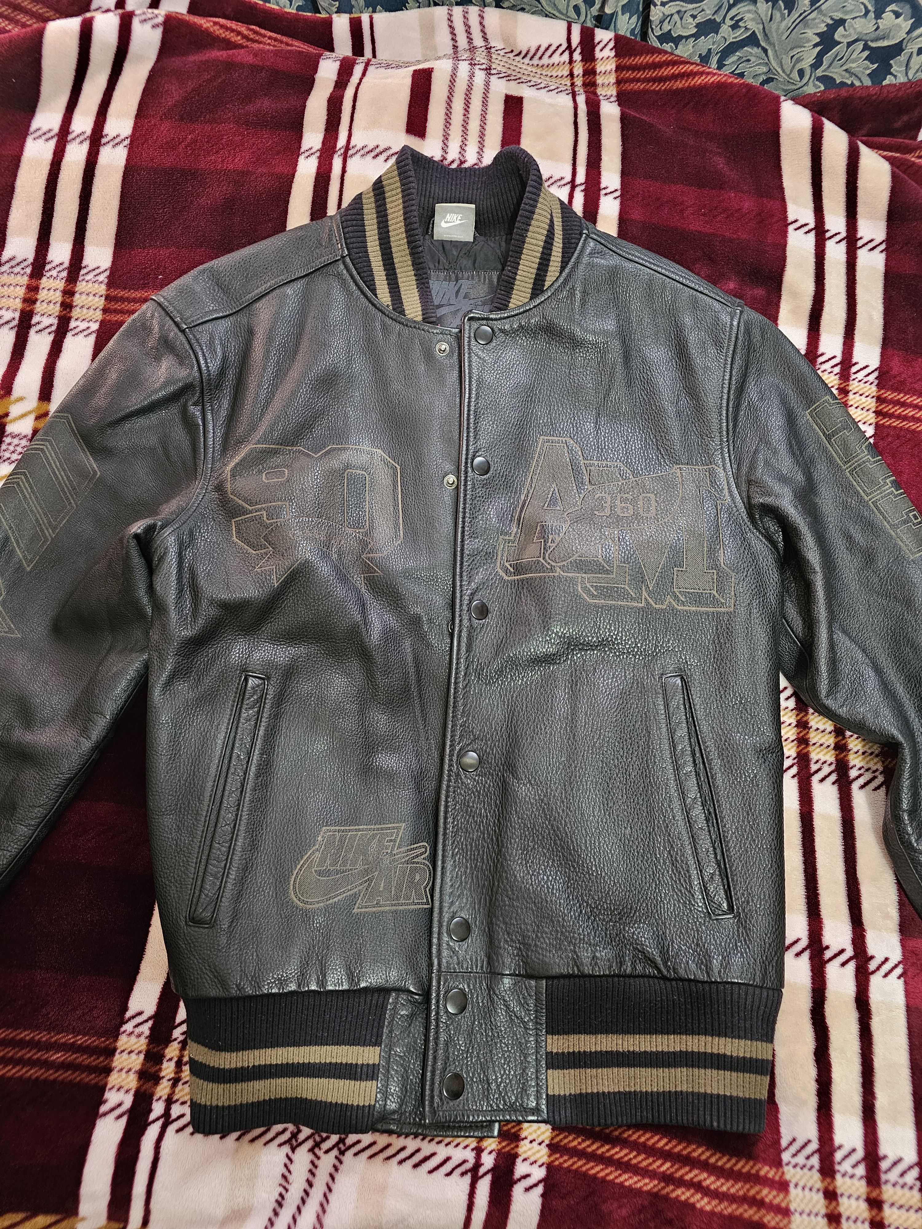 Nike Archive Nike Air full leather destroyer jacket Size US S / EU 44-46 / 1 - 1 Thumbnail