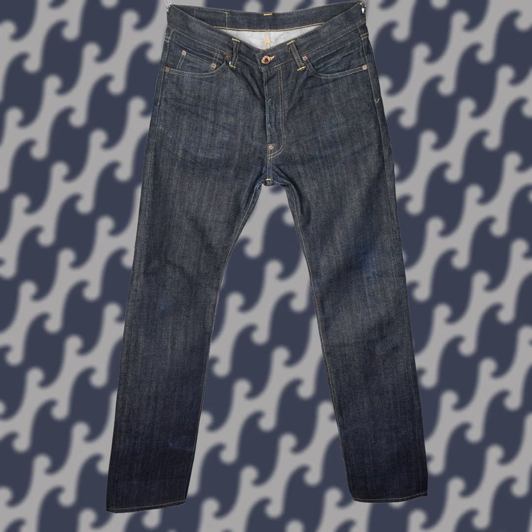 Edwin EDWIN Nashville 865B 14oz Selvage Japanese Denim Jeans Men W32 L34 Blue Cotton Retro 90s (Vintage?) Size US 32 / EU 48 - 1 Thumbnail