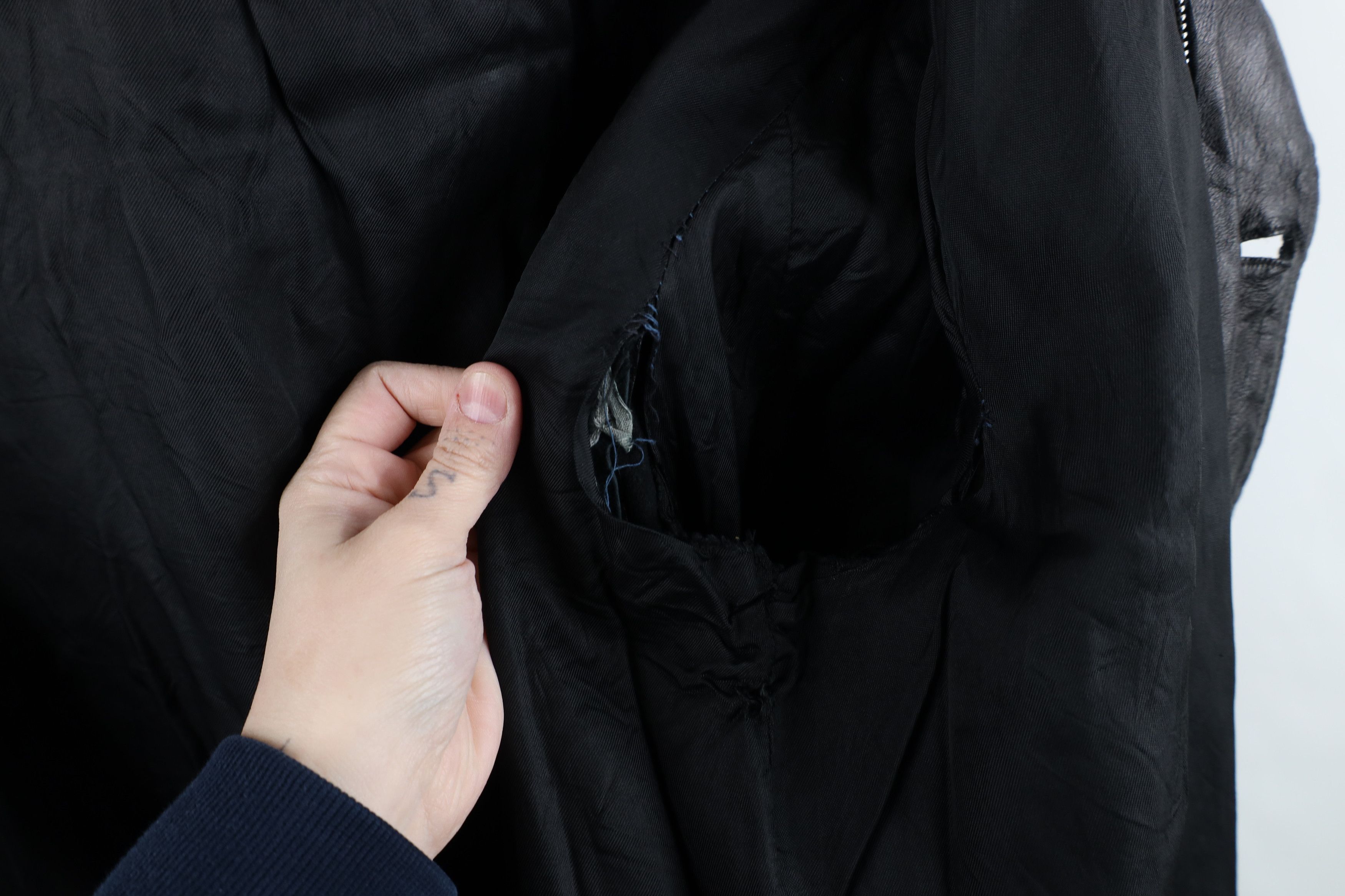 Vintage Vintage 70s Streetwear Full Button Leather Jacket Black Size US L / EU 52-54 / 3 - 13 Thumbnail