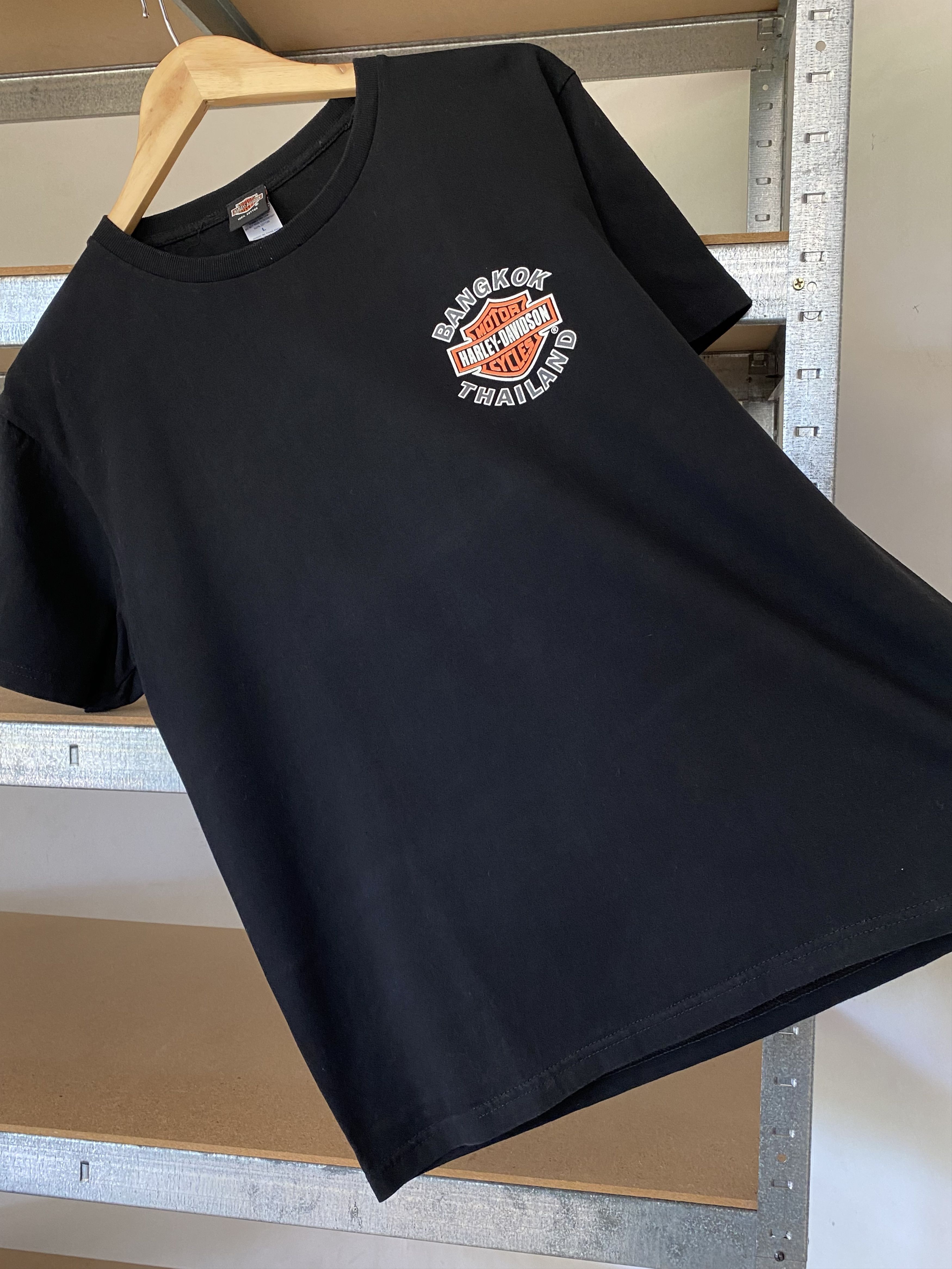 Harley Davidson Harley Davidson Bangkok Thailand Vintage Black Tee Size US L / EU 52-54 / 3 - 8 Thumbnail