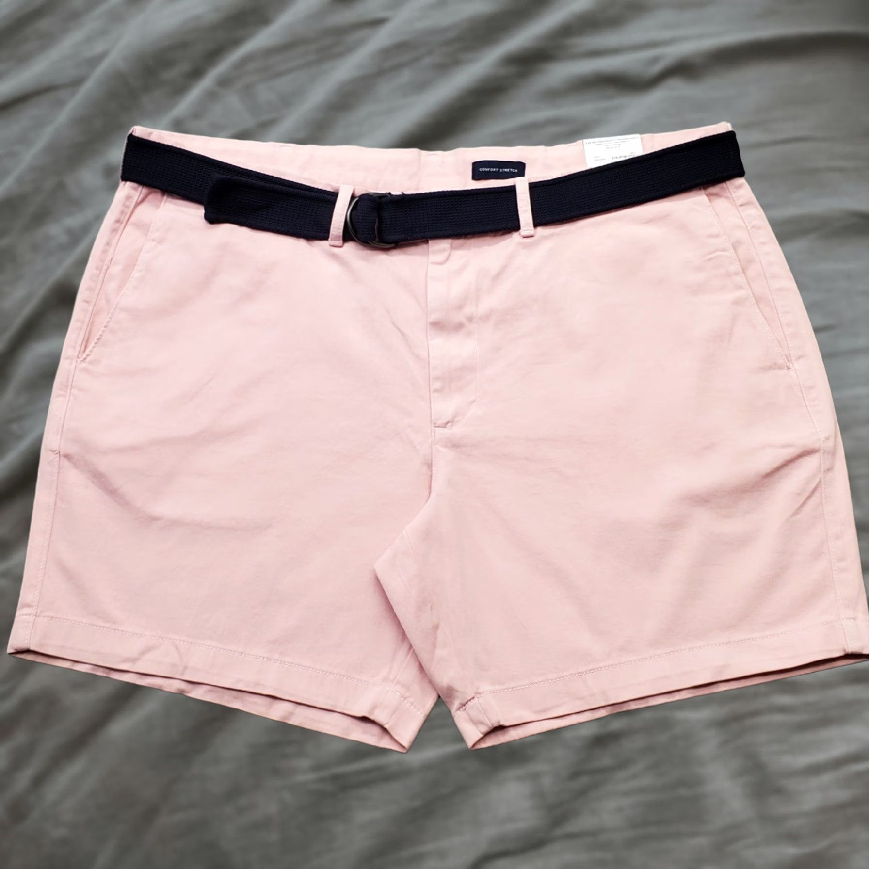 Vintage St. John's Bay Shorts Mens 42 Pink Comfort Stretch Belted Waist Classic Fit Shirt Size US 42 / EU 58 - 1 Thumbnail