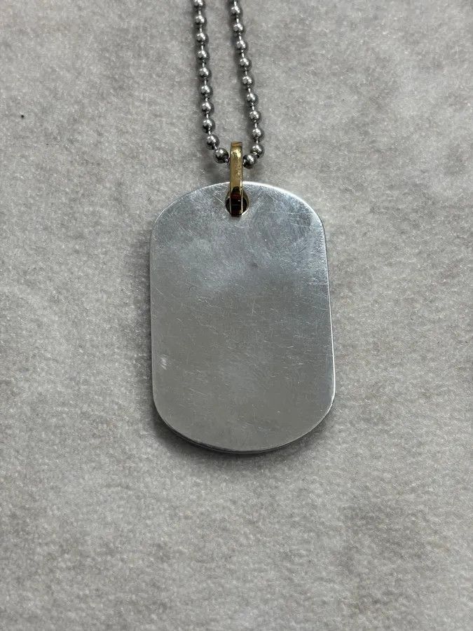 Dolce & Gabbana Dolce & Gabbana Guilded Heart Dog Tag Necklace Size ONE SIZE - 6 Thumbnail