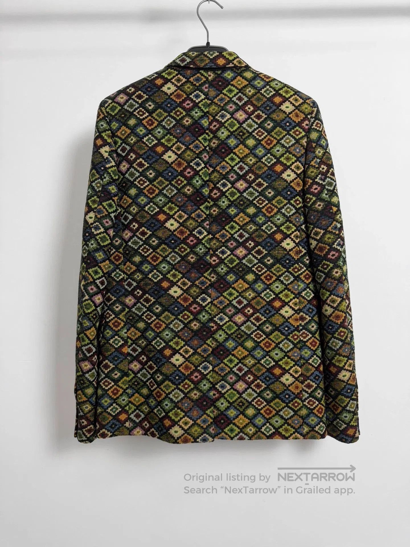 Saint Laurent Paris Multi-Colored Patterned Blazer. Size US M / EU 48-50 / 2 - 2 Thumbnail