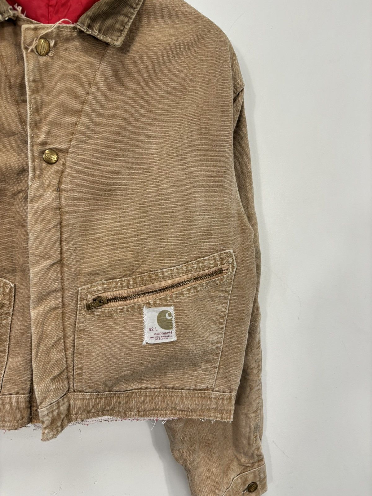 Carhartt Vintage 90s Carhartt USA Made Workwear Boxy Cropped Jacket Size US M / EU 48-50 / 2 - 3 Thumbnail