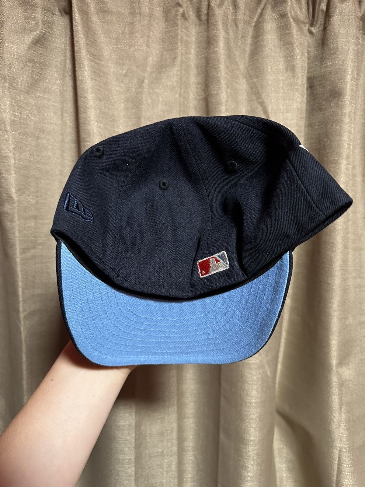 MLB × New Era Texas Rangers Fitted 1/4 New Era Navy Size ONE SIZE - 4 Thumbnail
