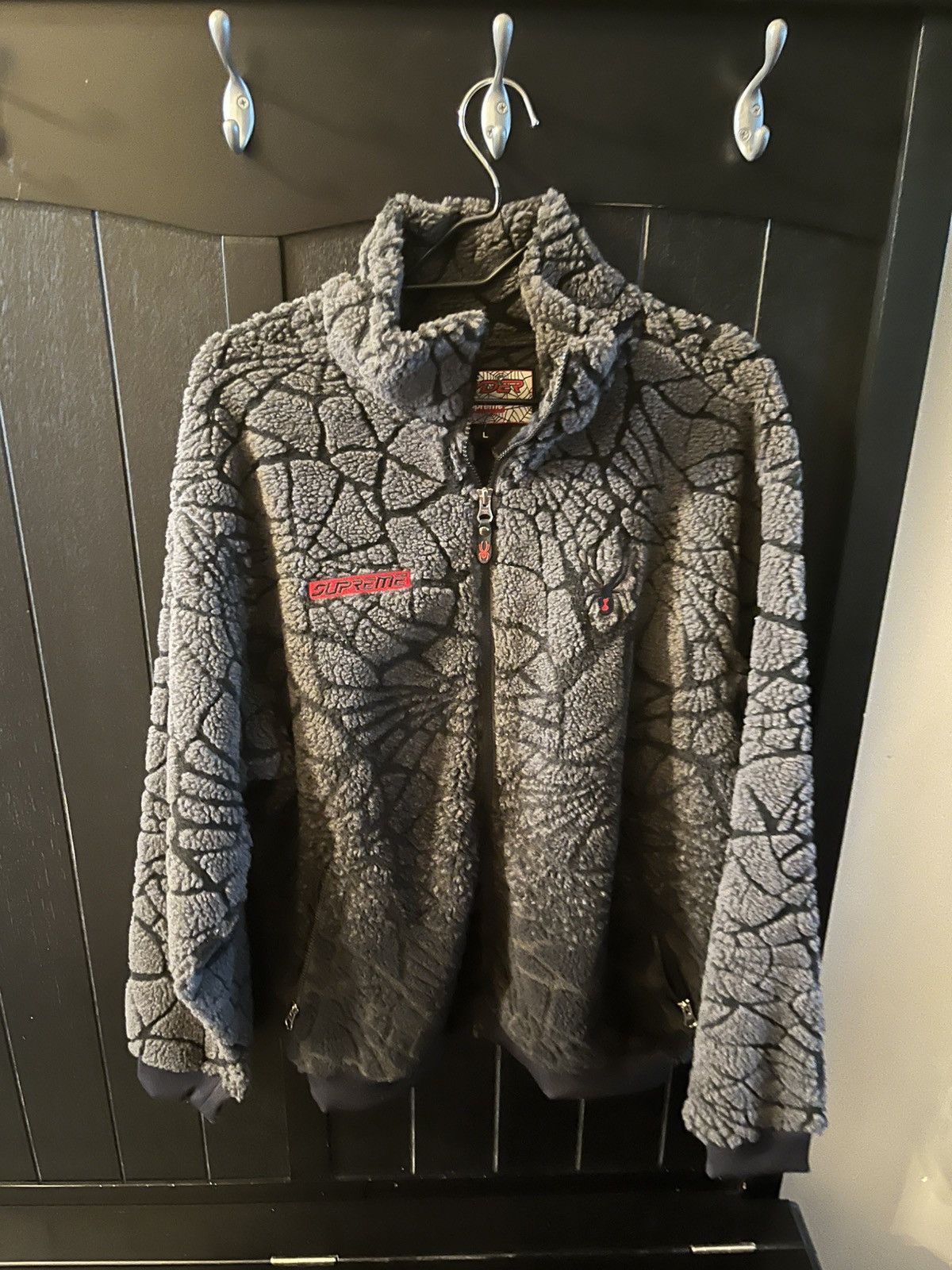 Pre-owned Spyder X Supreme Spyder Web Polar Fleece Jacket