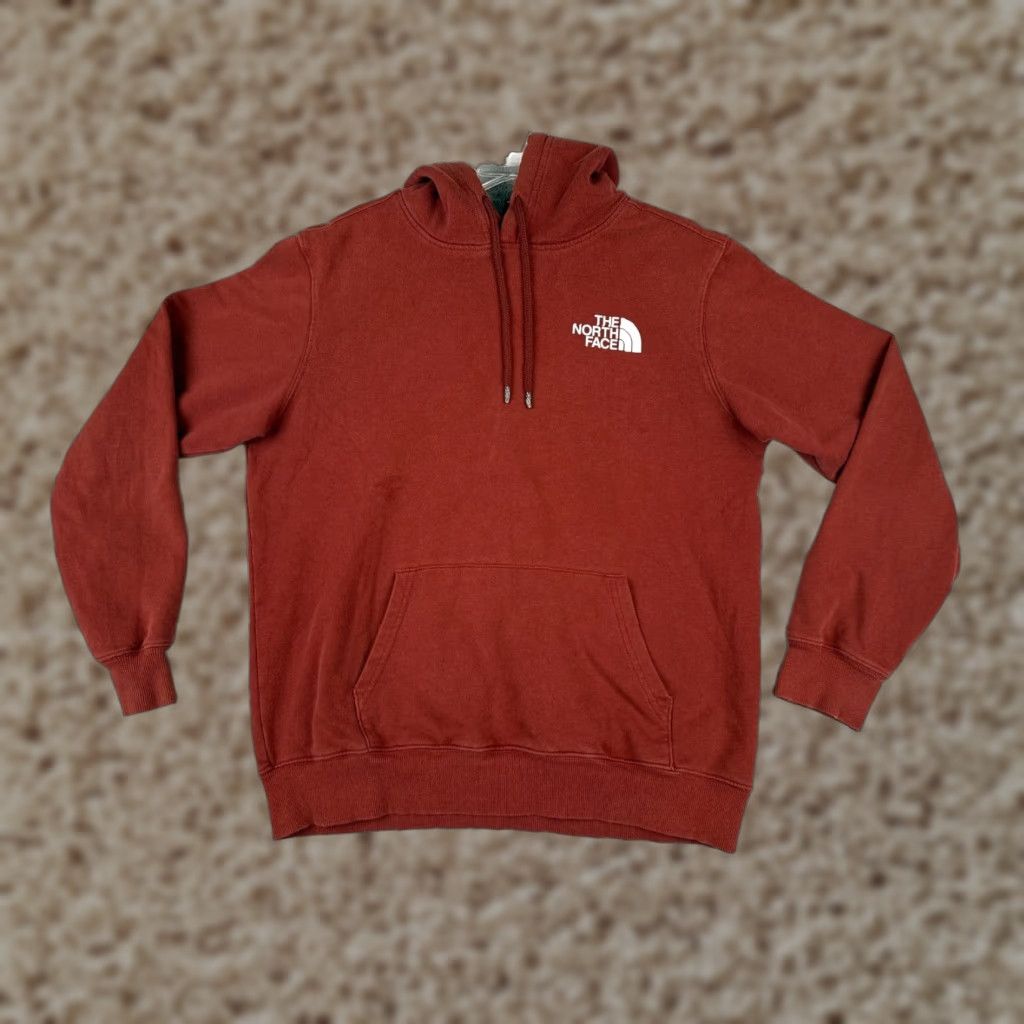 The North Face VINTAGE The North Face Hoodie Men M Red Pullover Jersey Jersey Fabric Logo Cr ow Neck Zip Pockets 90s Sports Theme Mens Size US M / EU 48-50 / 2 - 1 Thumbnail