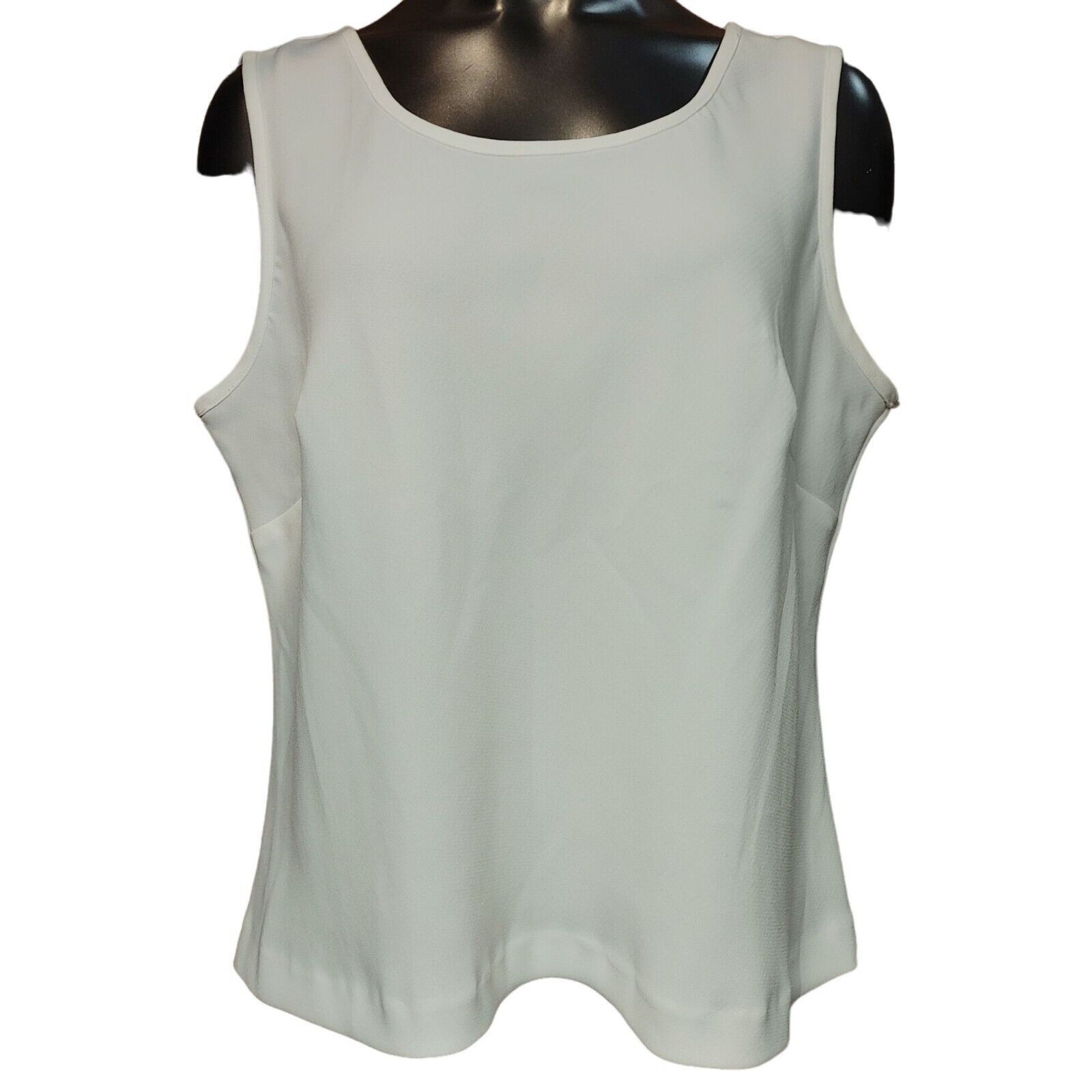 Other Studio I Women's White Sleeveless Tank Top 18 Size XXL / US 16-18 / IT 52-54 - 1 Thumbnail