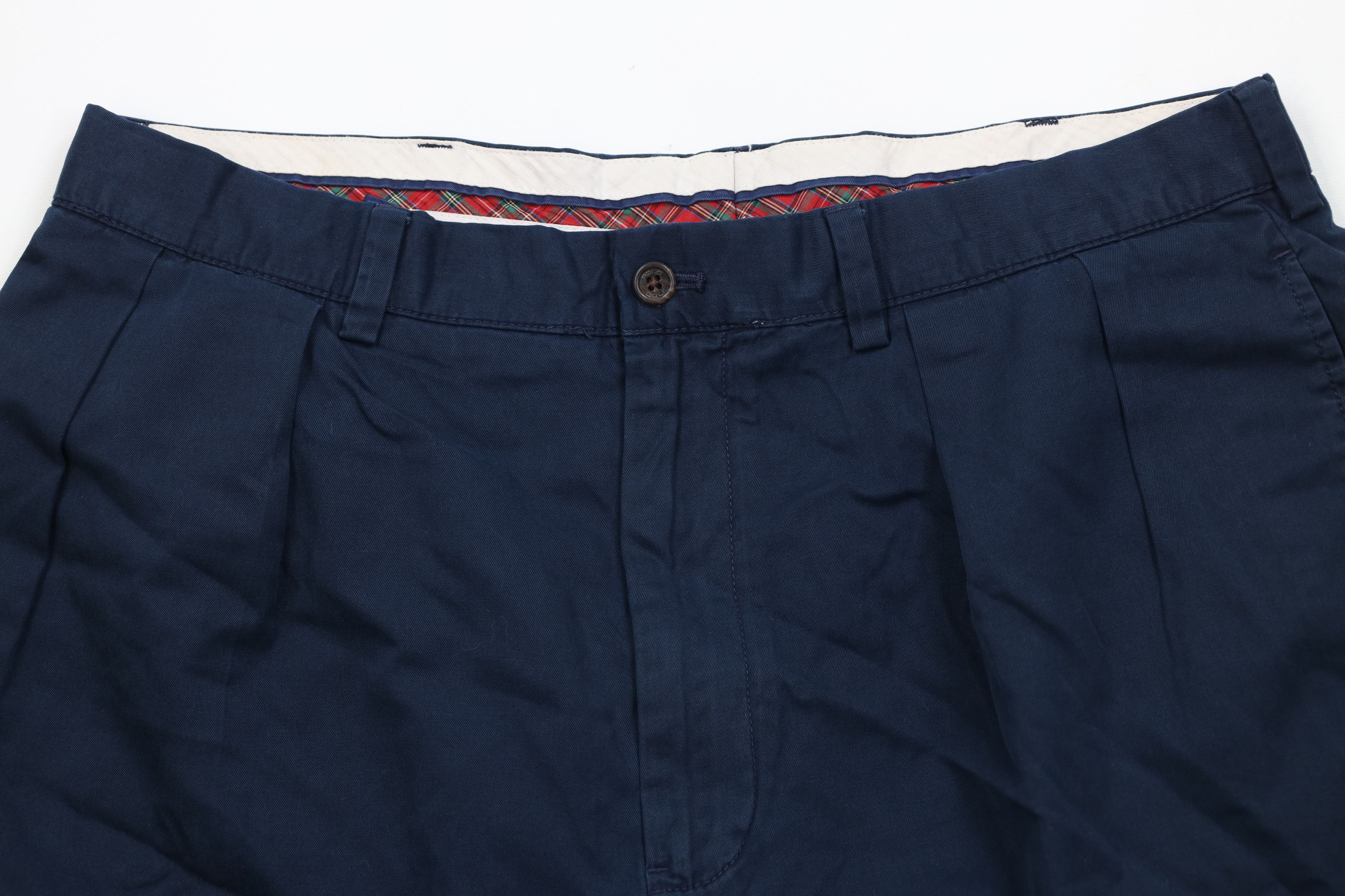 Ralph Lauren Vintage 90s Polo Golf Ralph Lauren Crest Chino Shorts Blue Size US 34 / EU 50 - 2 Thumbnail