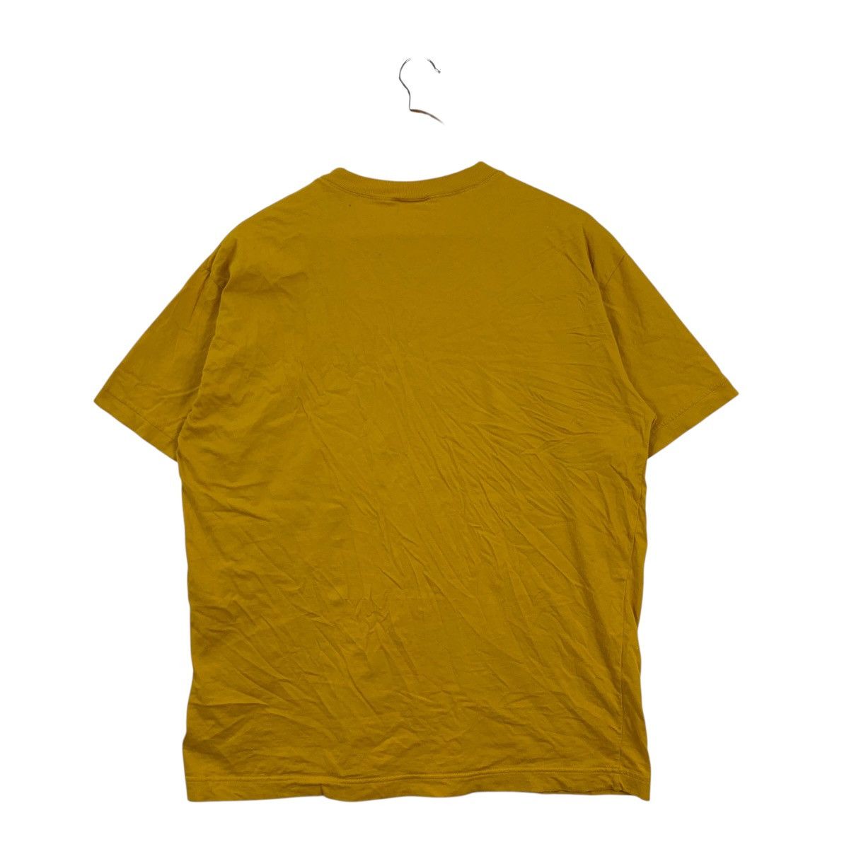 Benetton Vintage 90s BENETTON ITALY Embroidered Logo Yellow Tshirt Size US XL / EU 56 / 4 - 2 Thumbnail