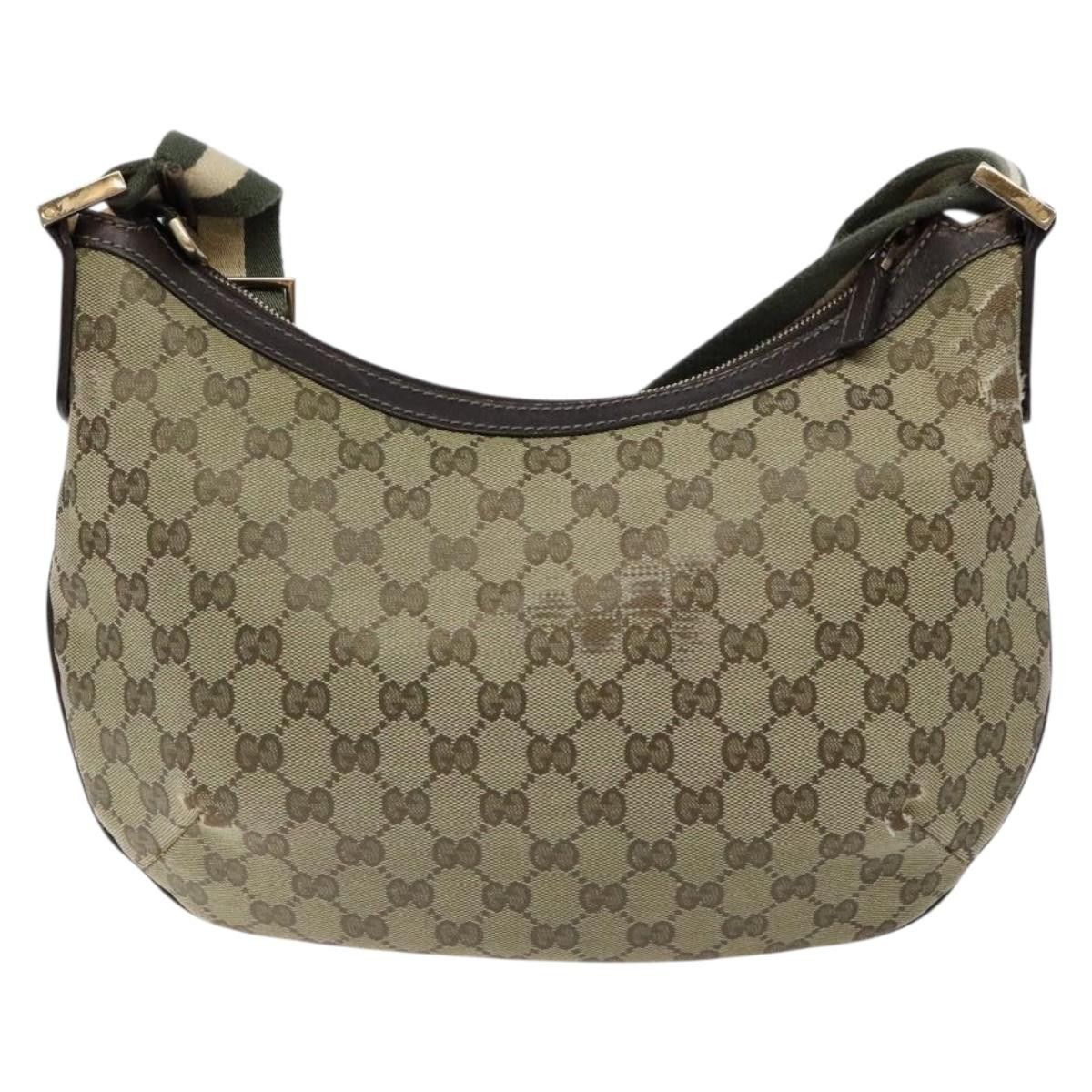 Gucci GUCCI GG Canvas Shoulder Bag Beige Gold Size ONE SIZE - 3 Thumbnail
