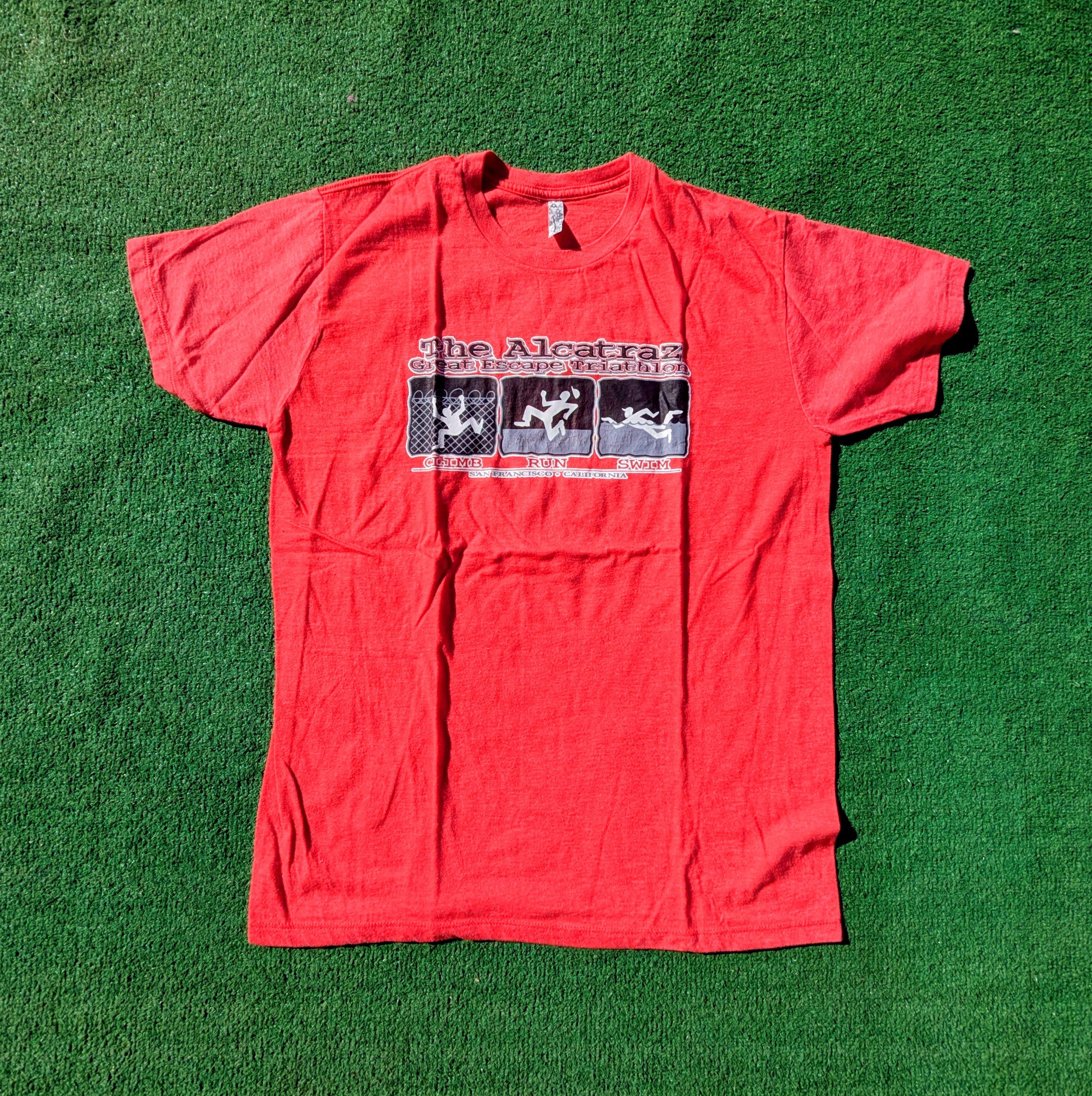 Alstyle VTG Alcatraz Great Escape Triathlon San Francisco Shirt Size US L / EU 52-54 / 3 - 5 Thumbnail