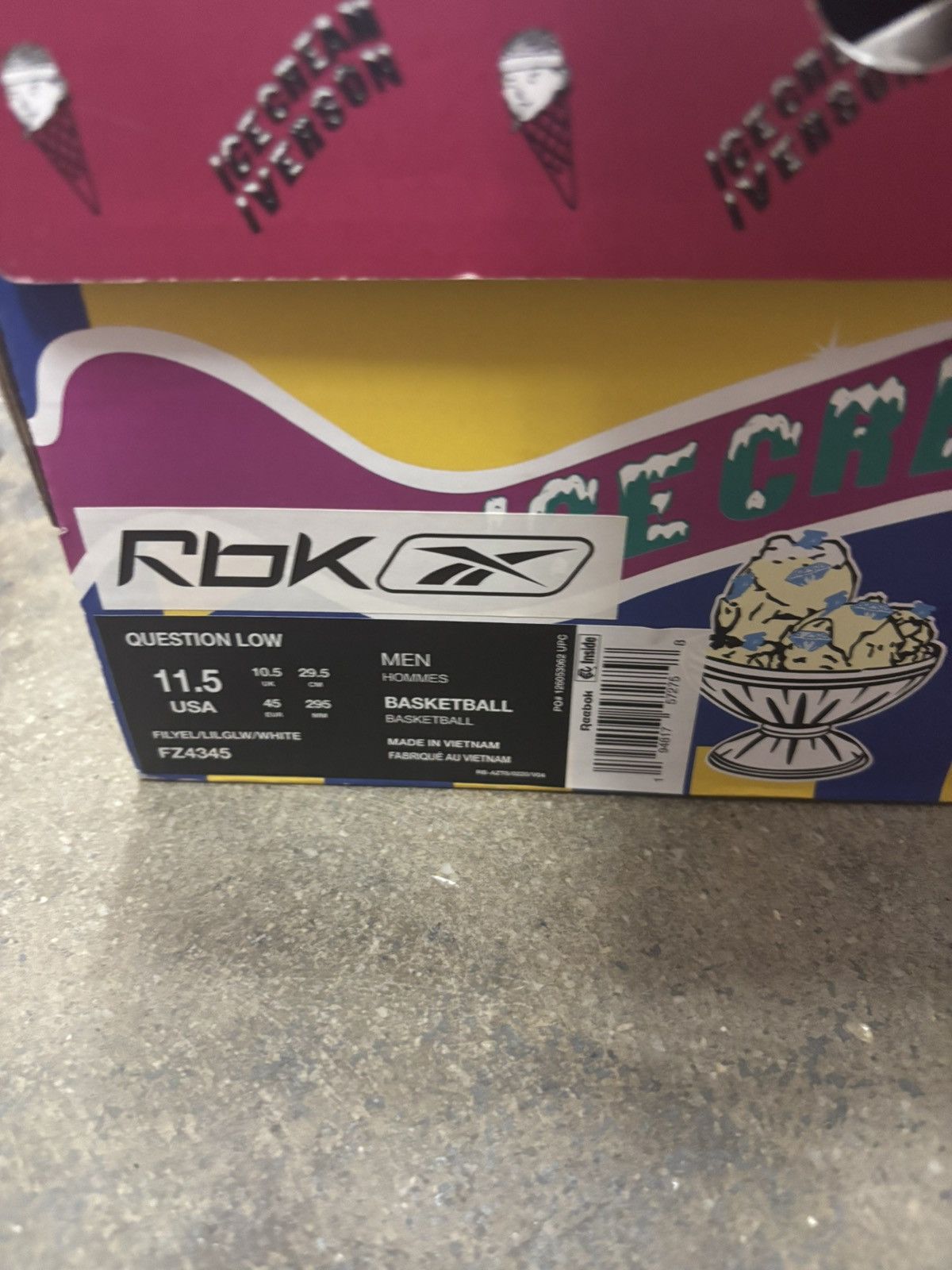 Icecream × Reebok BBC Ice Cream x Question Low Size US 11.5 / EU 44-45 - 3 Thumbnail