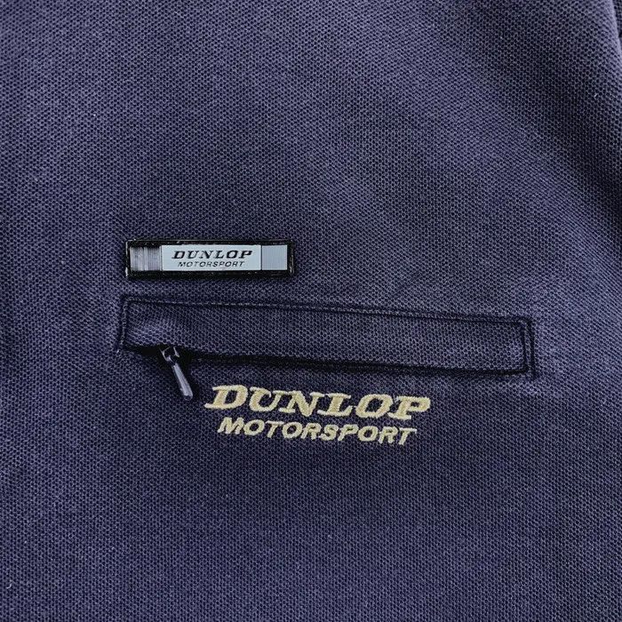 Dunlop Vintage DUNLOP MOTORSPORT RACING Half Zipper Tee Shirt Size US L / EU 52-54 / 3 - 5 Thumbnail
