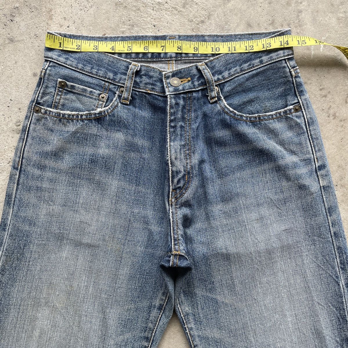 Japanese Brand W29💥 Vintage Japanese Distressed Jeans Faded Denim Pants Size US 29 - 5 Thumbnail