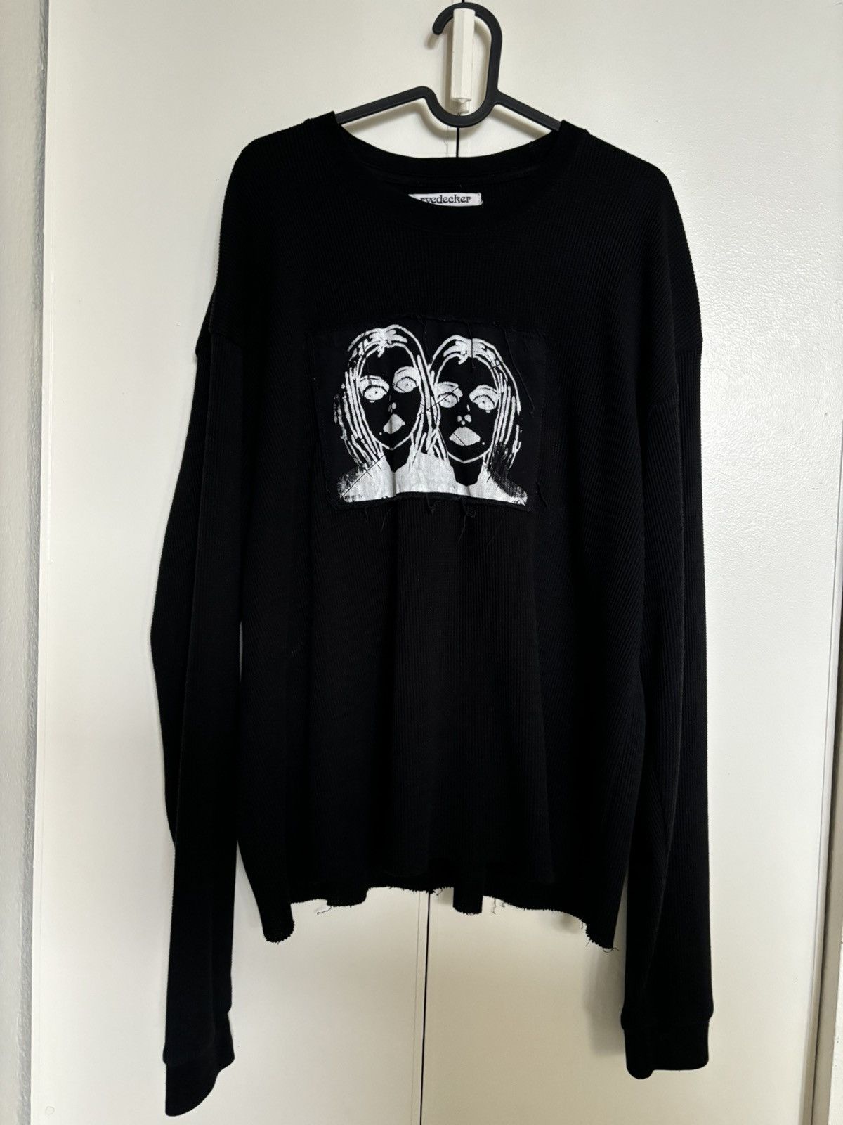 Rye Decker Rye Decker Waffle Knit “Faces” Sweater Size US M / EU 48-50 / 2 - 1 Thumbnail