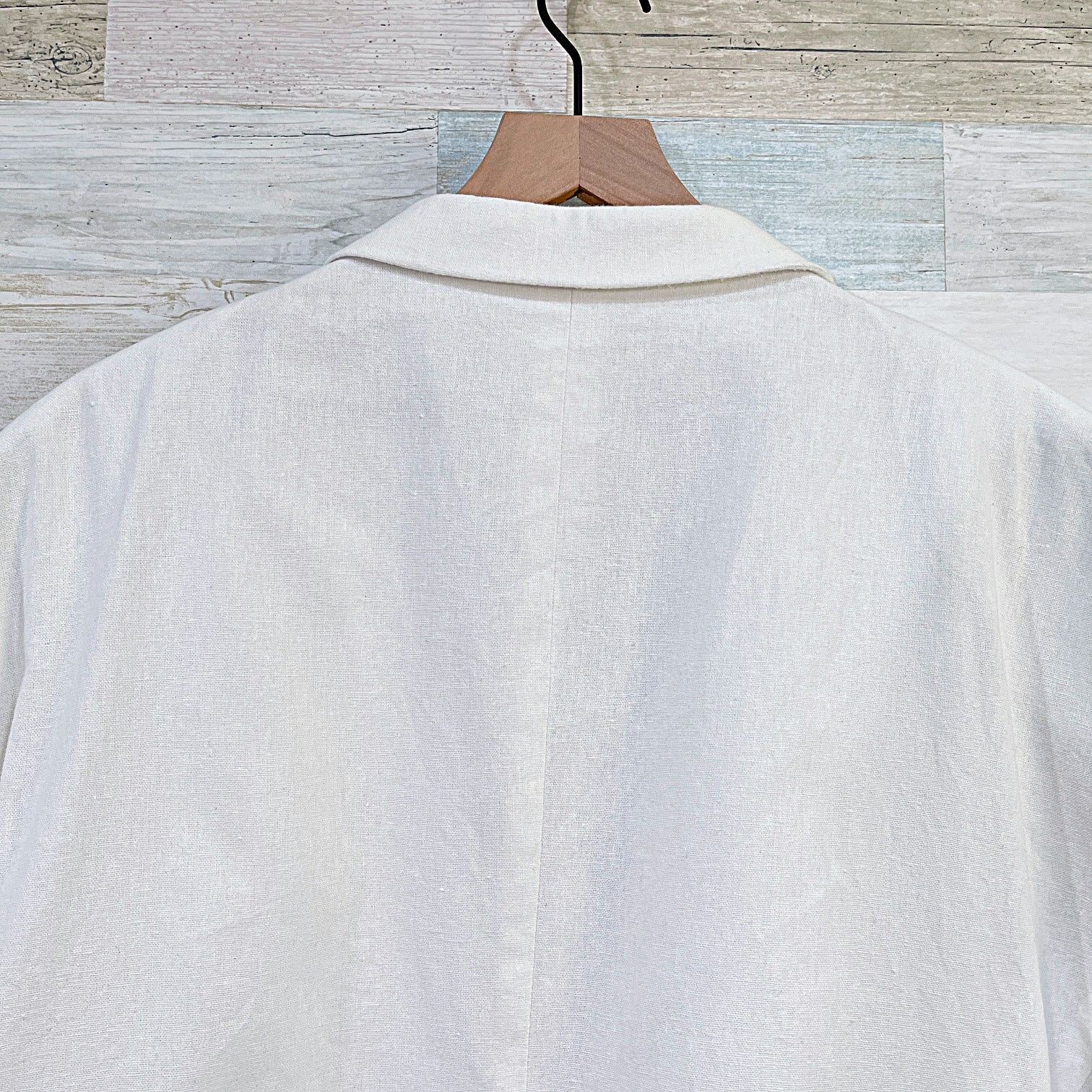 Stafford Stafford Travel Linen Cotton Summer Coat White Big & Tall 54 Size 54R - 7 Thumbnail
