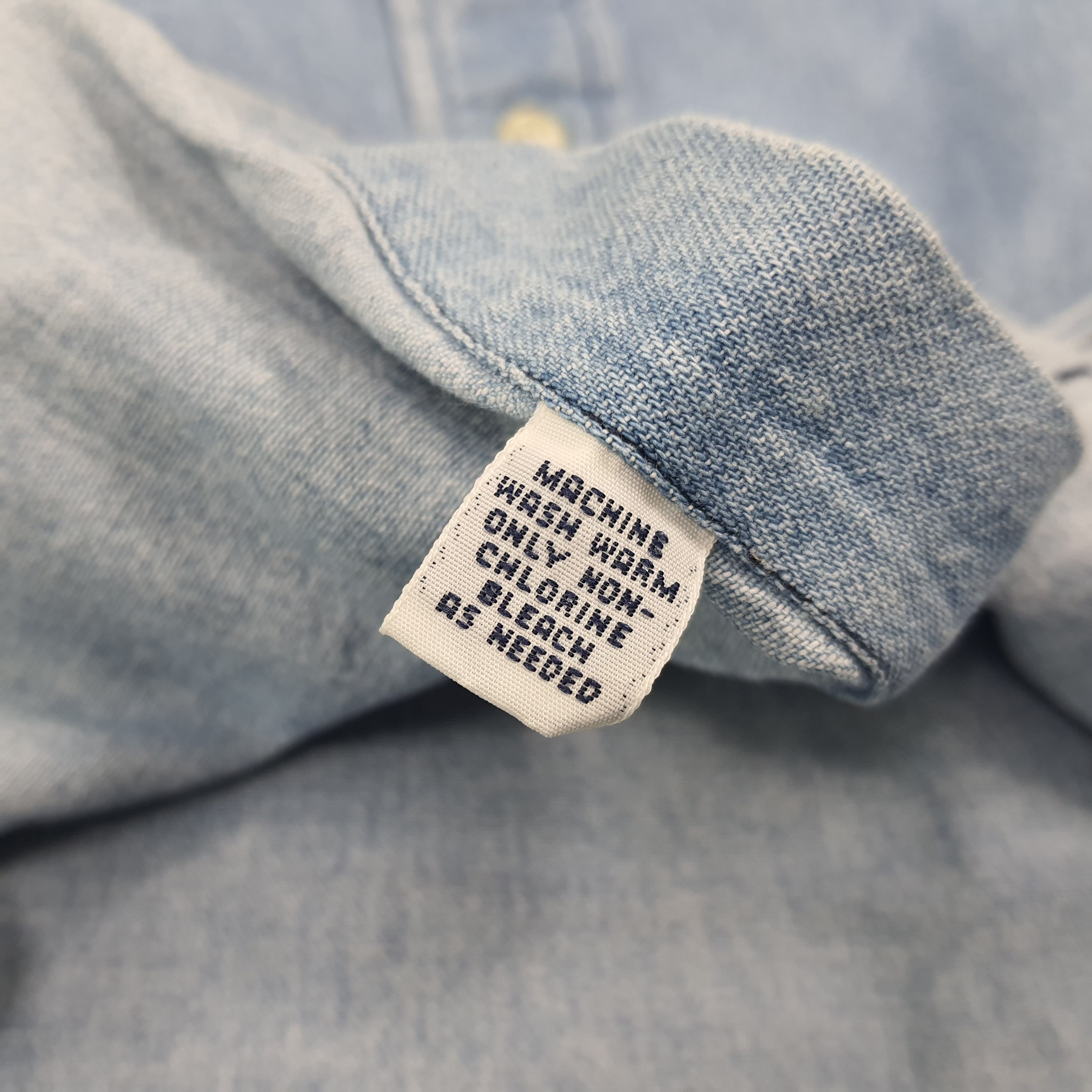 Ralph Lauren × Vintage Vintage Ralph Lauren Button Up Denim Shirt Size US L / EU 52-54 / 3 - 6 Thumbnail