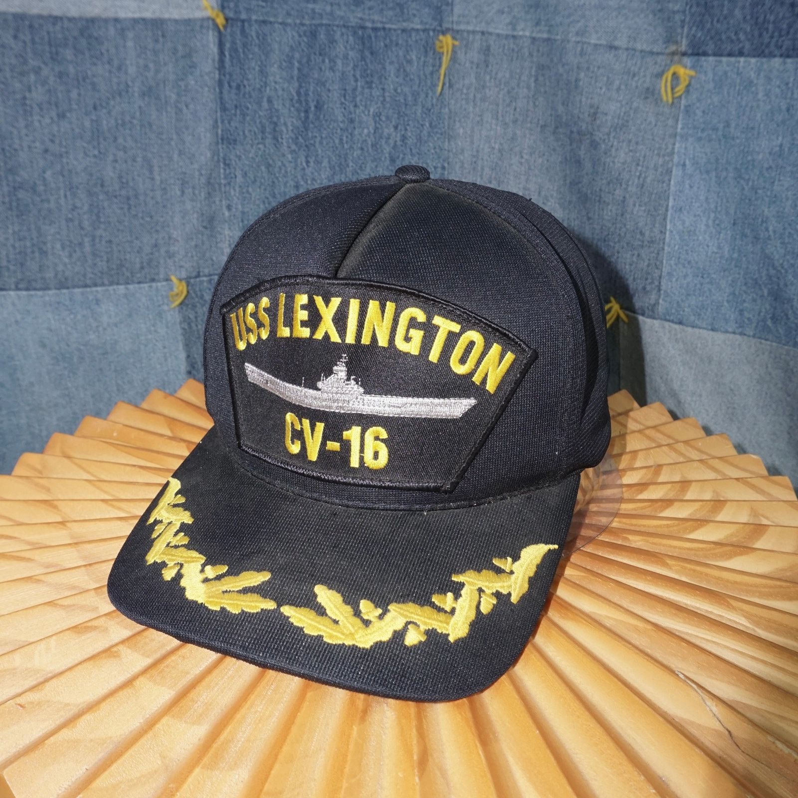 Vintage OSFA - Vintage 00s 90s USS Lexington CV – 16 Navy ship hat Size ONE SIZE - 2 Thumbnail