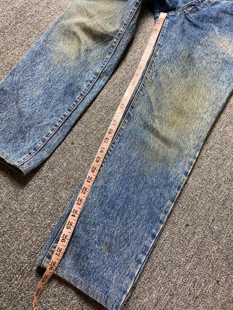 Japanese Brand Vintage G.L. Heart Acid Wash Denim Jeans (197) Size US 28 / EU 44 - 6 Thumbnail