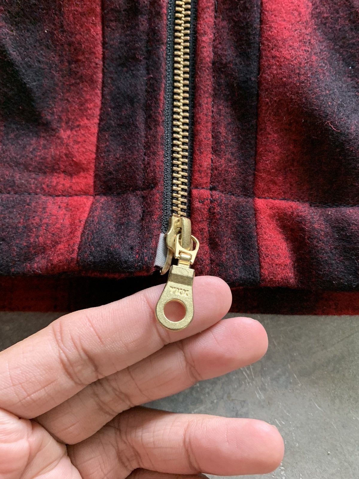 20471120 291295 hoodie wool flannel double way full zipper punk Size US M / EU 48-50 / 2 - 10 Thumbnail