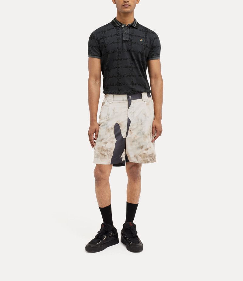 Vivienne Westwood o1f1d3z0426 All-over Monogram Logo Polo Shirt in Black Size US XL / EU 56 / 4 - 3 Thumbnail