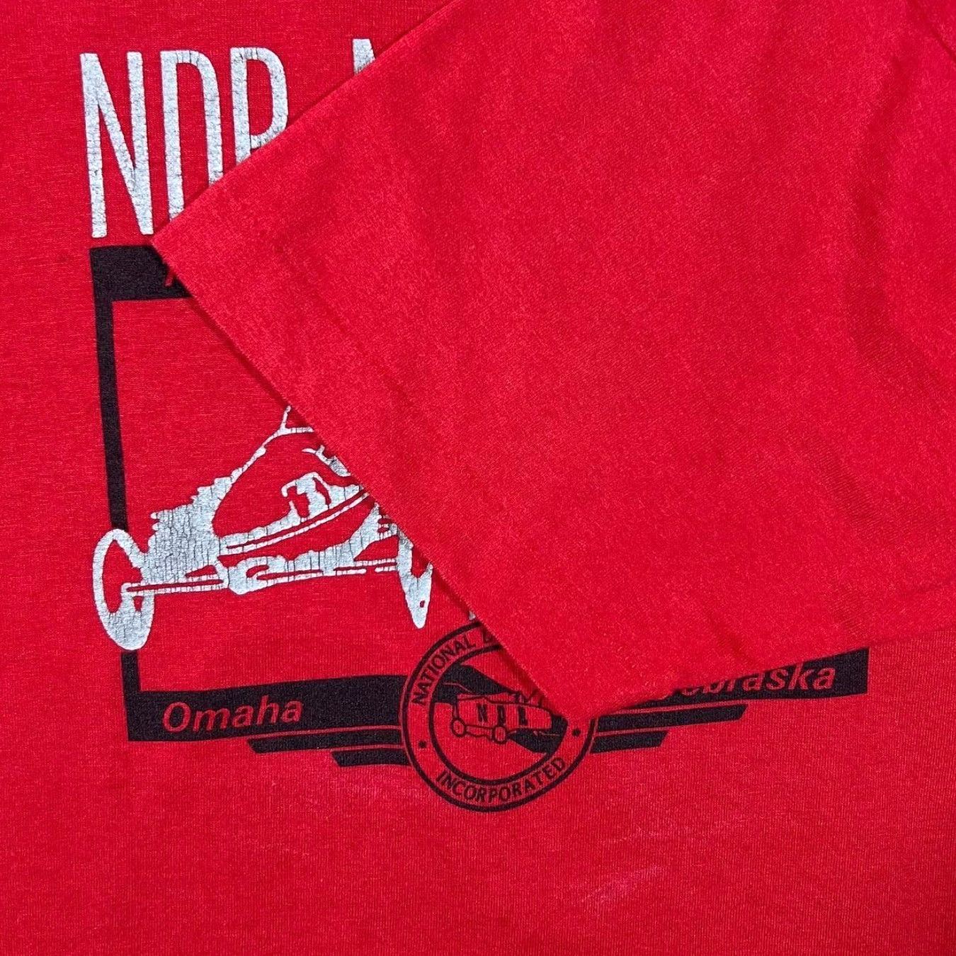 Vintage VINTAGE Screen Stars 1991 NDR Nationals Nebraska Single Stitch T-Shirt Medium Red Mens Shirt Short Sleeve Cotton Graphic Racing NTW TV662 Size US M / EU 48-50 / 2 - 5 Thumbnail