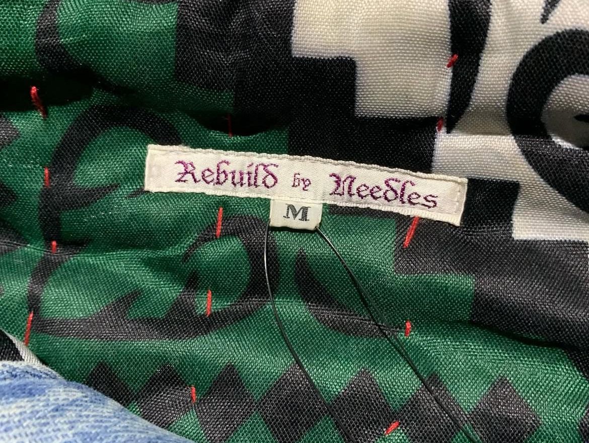 Needles 2000s Rebuild by Needles Jean Rug Covered Reversible Jacket Size US L / EU 52-54 / 3 - 7 Thumbnail
