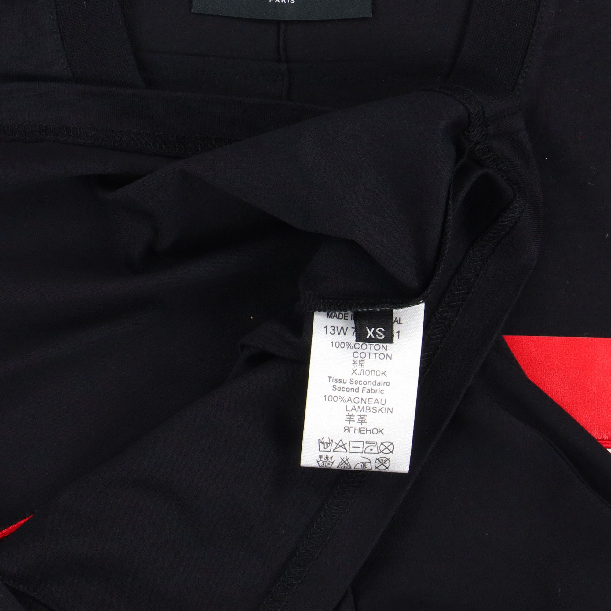 Givenchy Black Lambskin Frame Bondage Print T-Shirt Size US XS / EU 42 / 0 - 7 Thumbnail