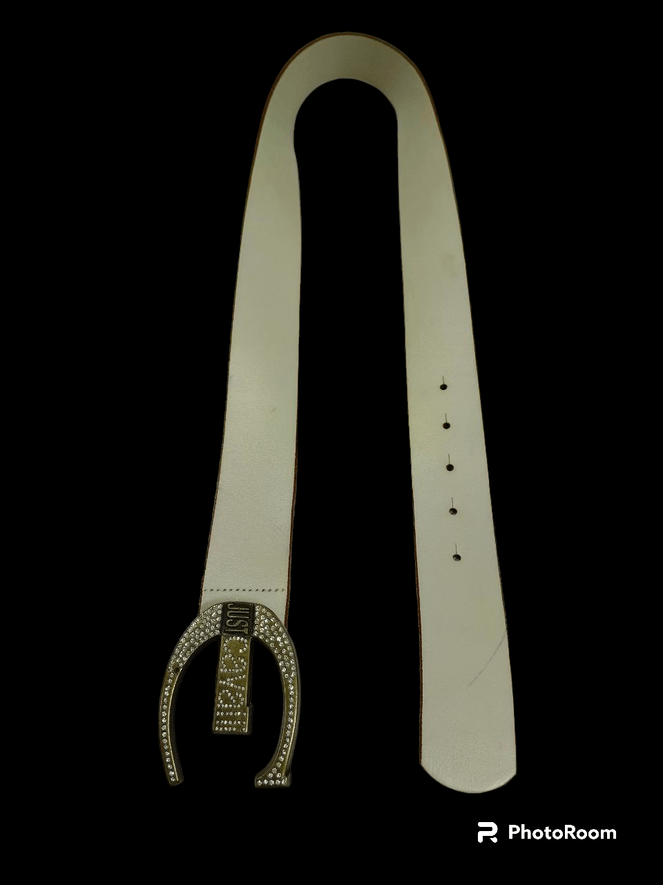 Just Cavalli × Roberto Cavalli JUST CAVALLI SWAROVSKI BUCKLE LEATHER (SIZE 28-32 INCH) Size ONE SIZE - 2 Thumbnail
