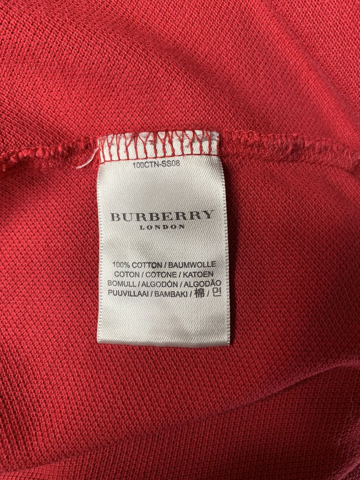 Burberry Burberry vintage Polo t-shirt Size US L / EU 52-54 / 3 - 8 Thumbnail
