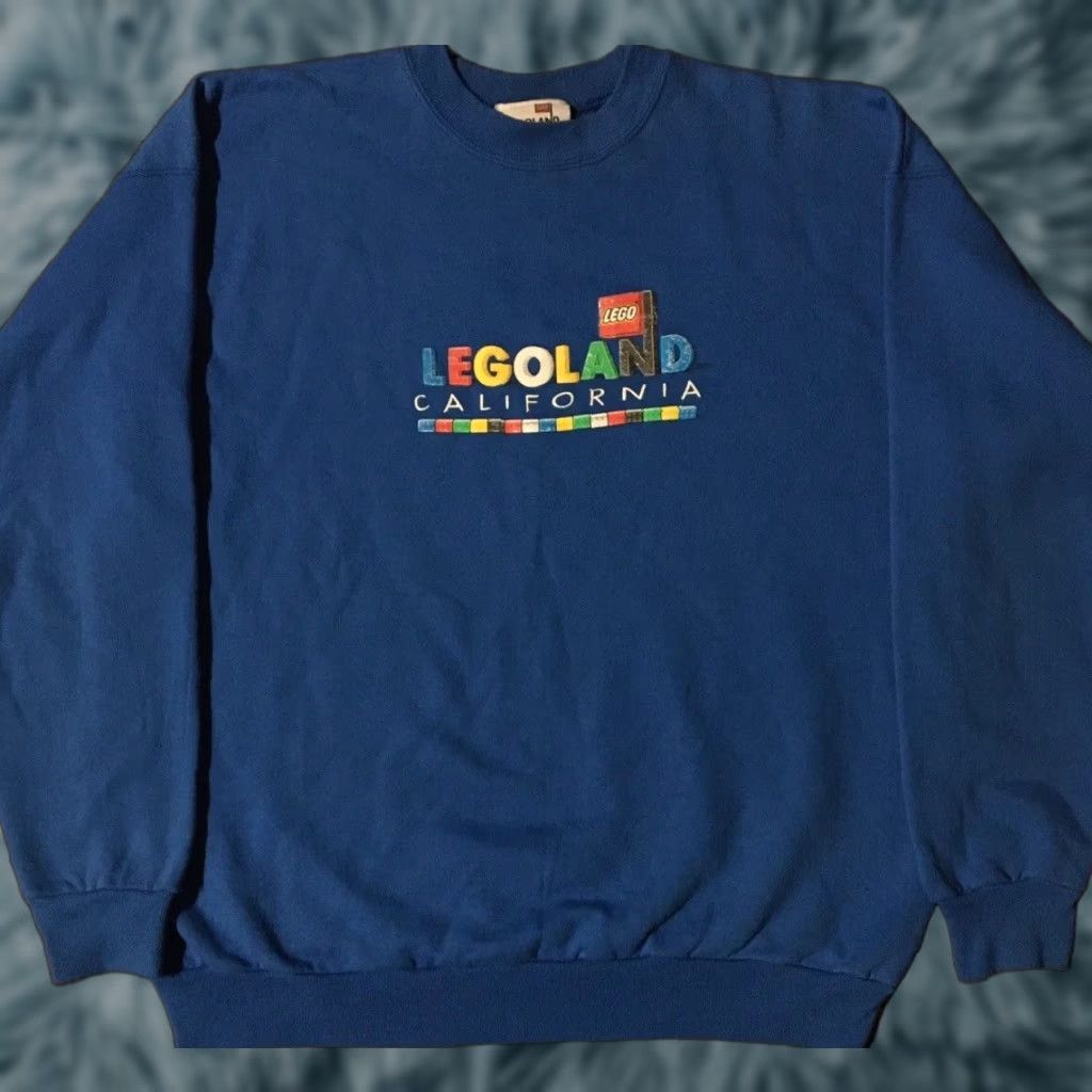 Vintage Vtg 90s Legoland California Faded Sweatshirt L Theme Park Toy Cartoon Fun Grunge Size US L / EU 52-54 / 3 - 1 Thumbnail