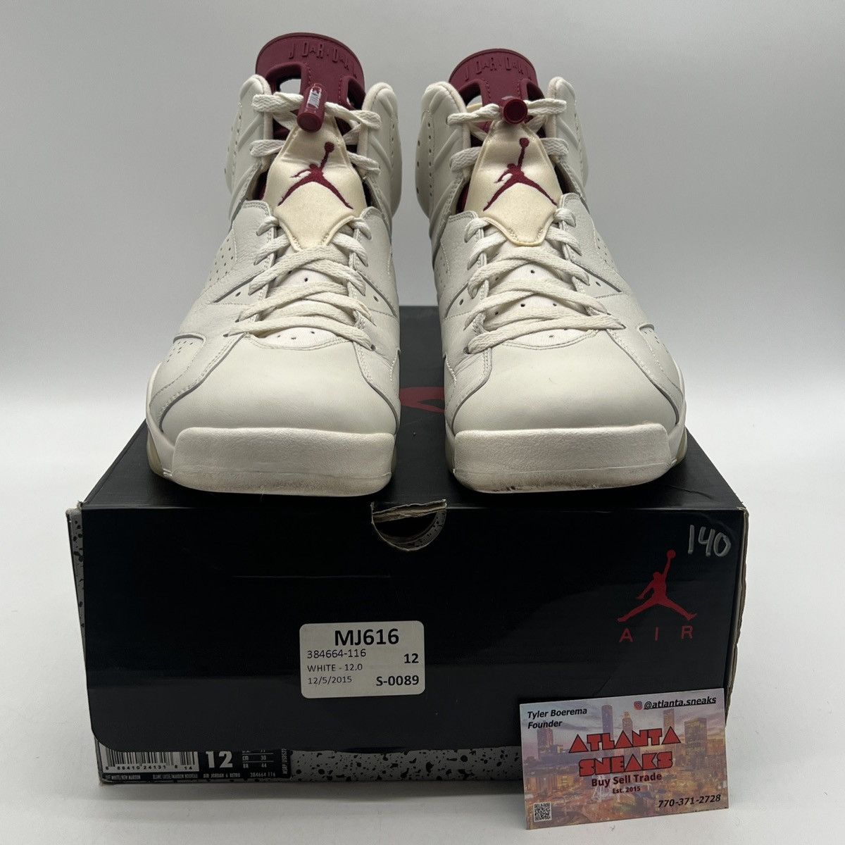 Jordan Brand Air Jordan 6 maroon Size US 12 / EU 45 - 2 Thumbnail
