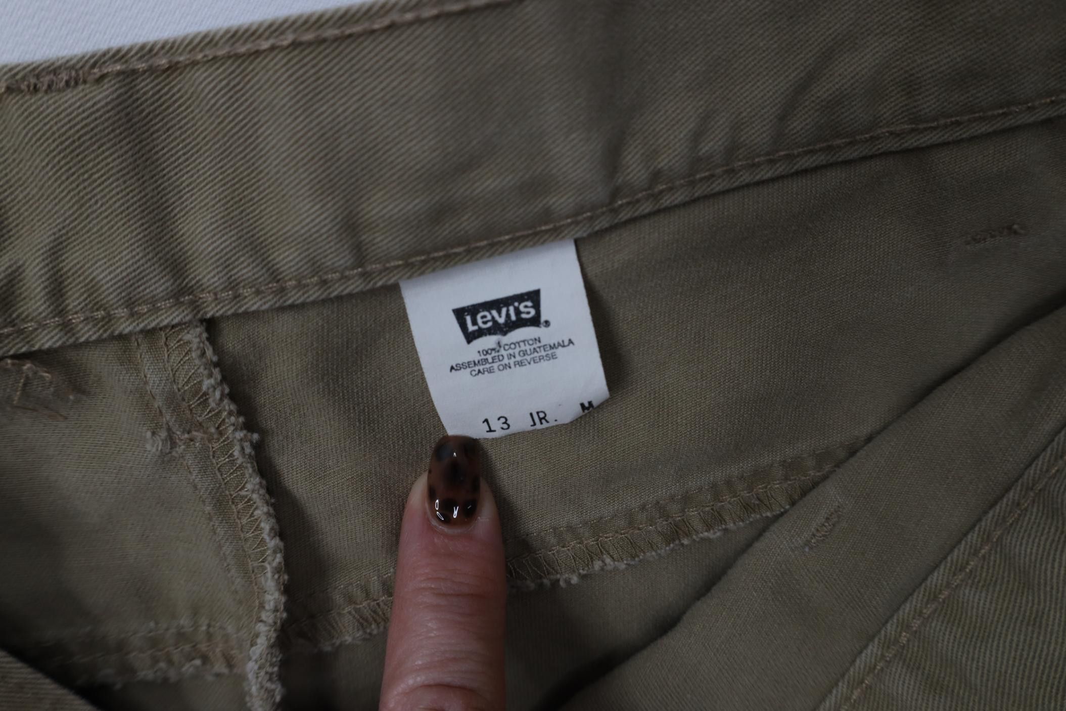 Levi's Vintage 90s Levi's L2 Babydoll Flared Wide Leg Cargo Pants Size 34" / US 12 / IT 48 - 9 Thumbnail