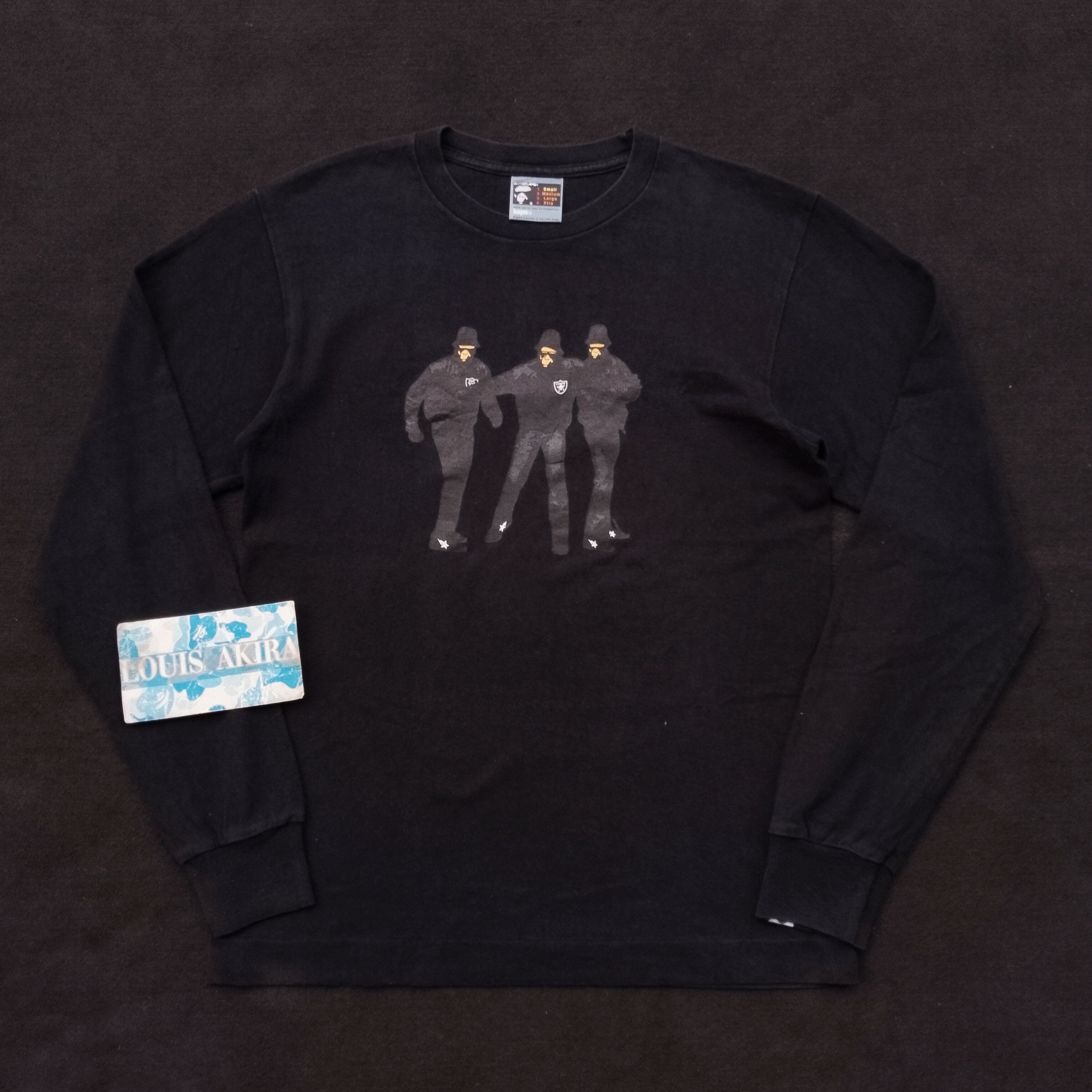 Bape Vintage 2004 Bape Inspired Run DMC Long Sleeve Tee Size US S / EU 44-46 / 1 - 1 Thumbnail