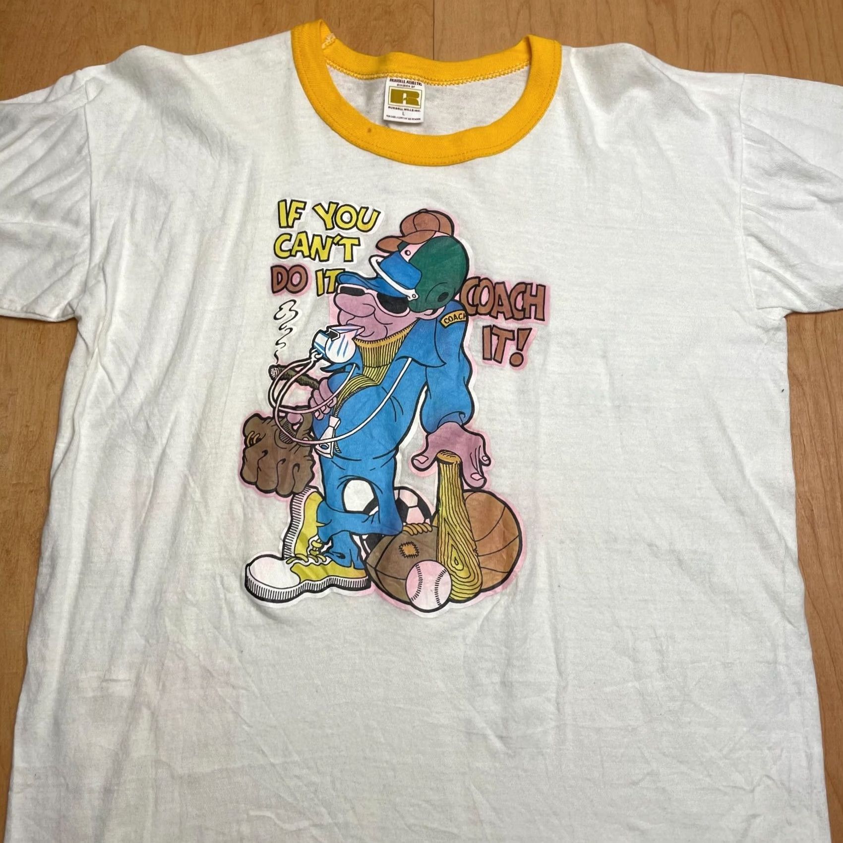 Russell Athletic VINTAGE Russell Athletic Short Sleeve T-Shirt White Crew Neck S Medium? Size US S / EU 44-46 / 1 - 2 Thumbnail
